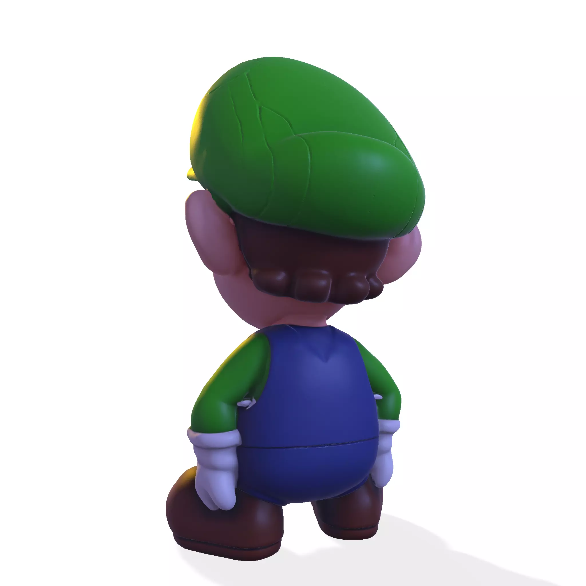 cute Luigi 3D model 3D print model_5