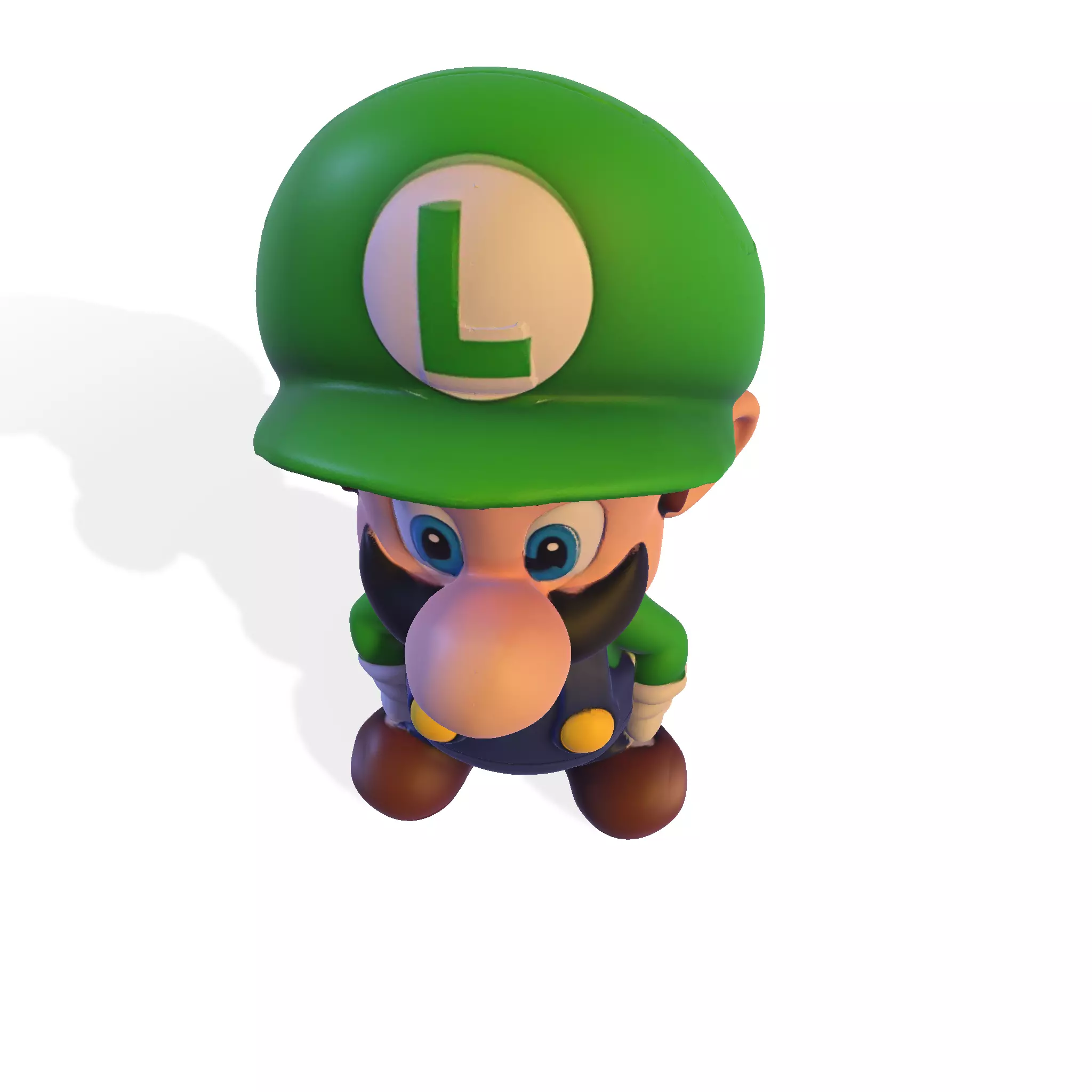 cute Luigi 3D model 3D print model_11