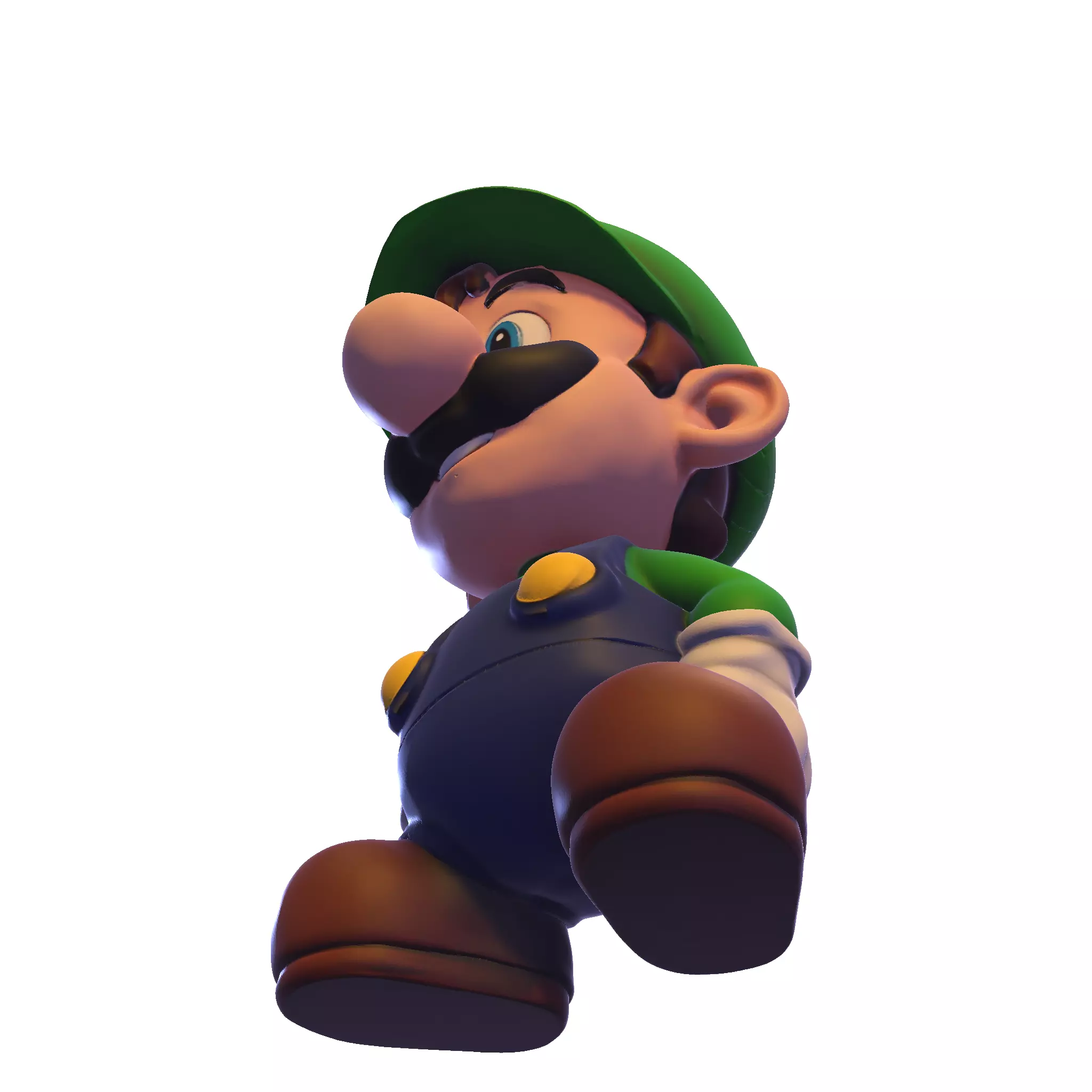 cute Luigi 3D model 3D print model_14