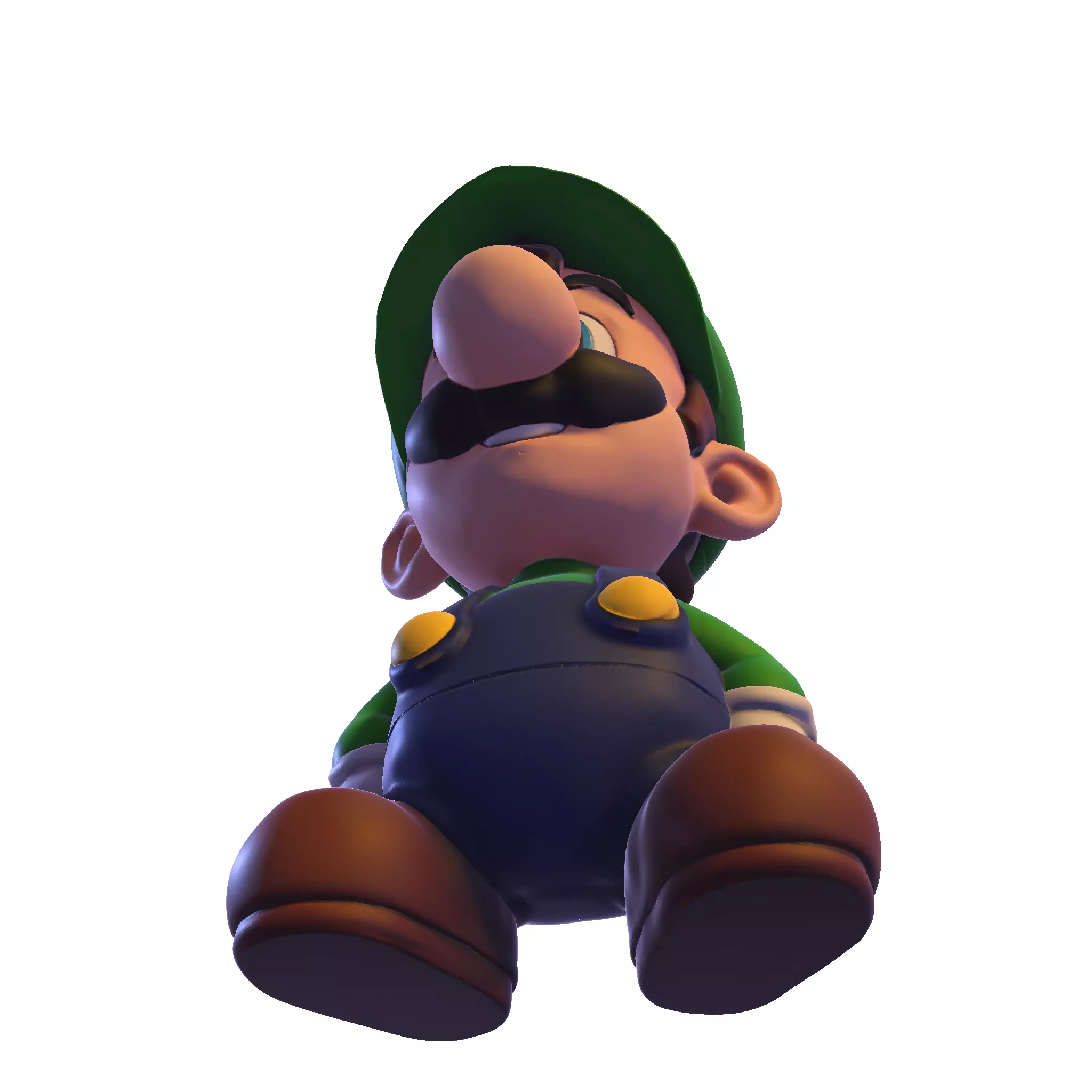 cute Luigi 3D model 3D print model_13