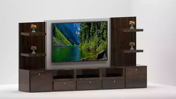 Modern Wooden TV Unit
