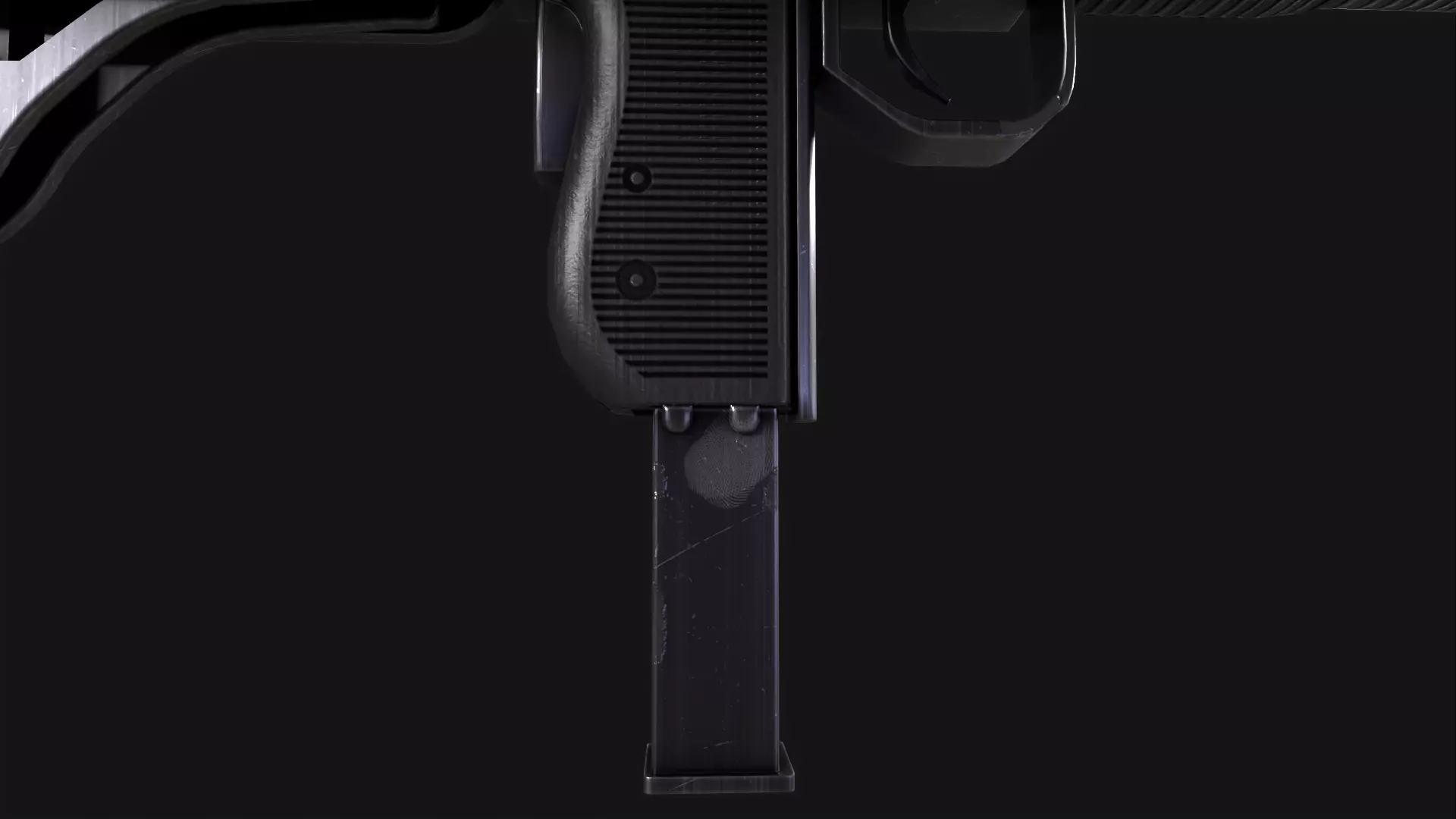 UZI Submachine Gun Low-poly 3D model_8