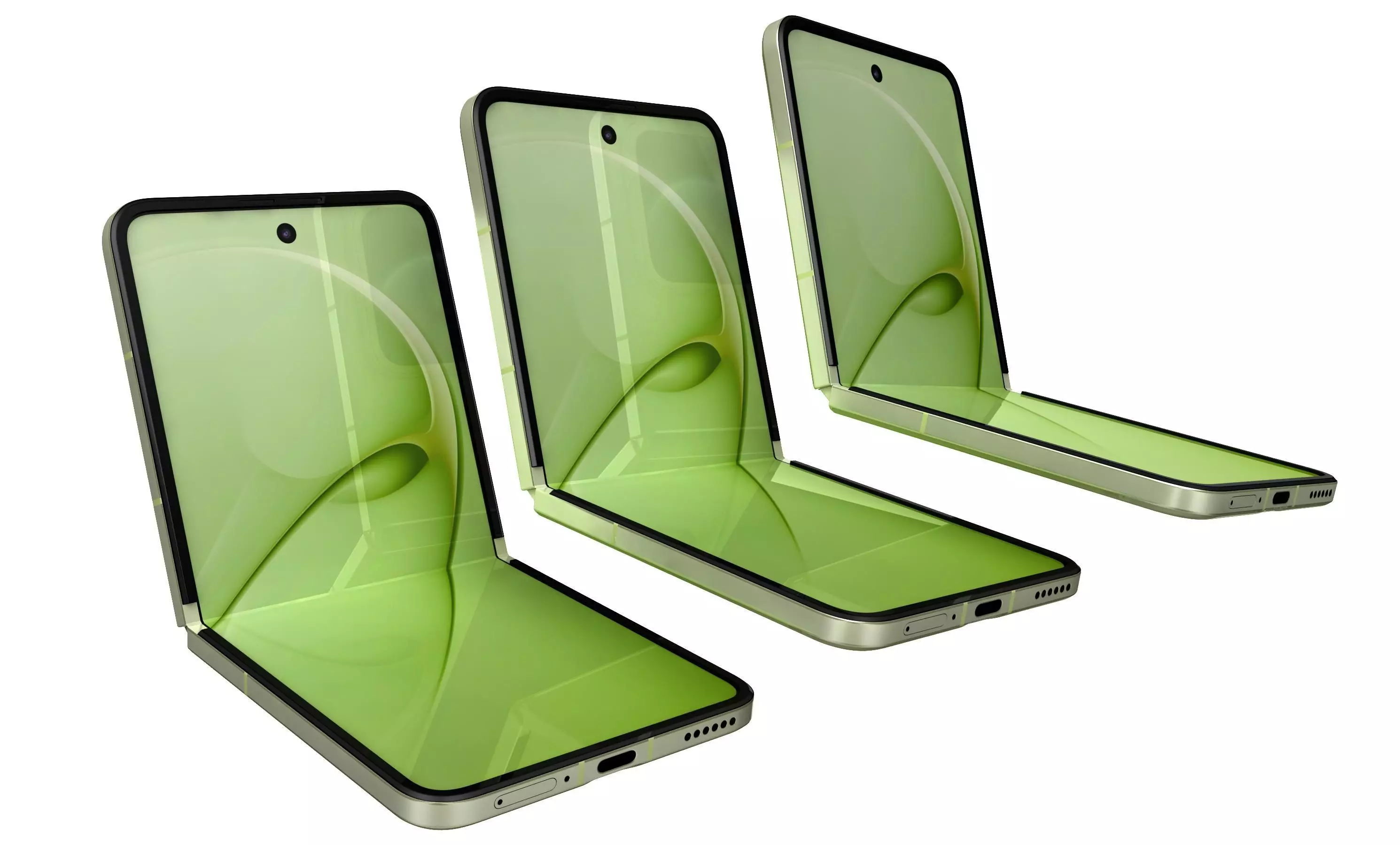 Huawei Nova Flip S Green 3D model_6