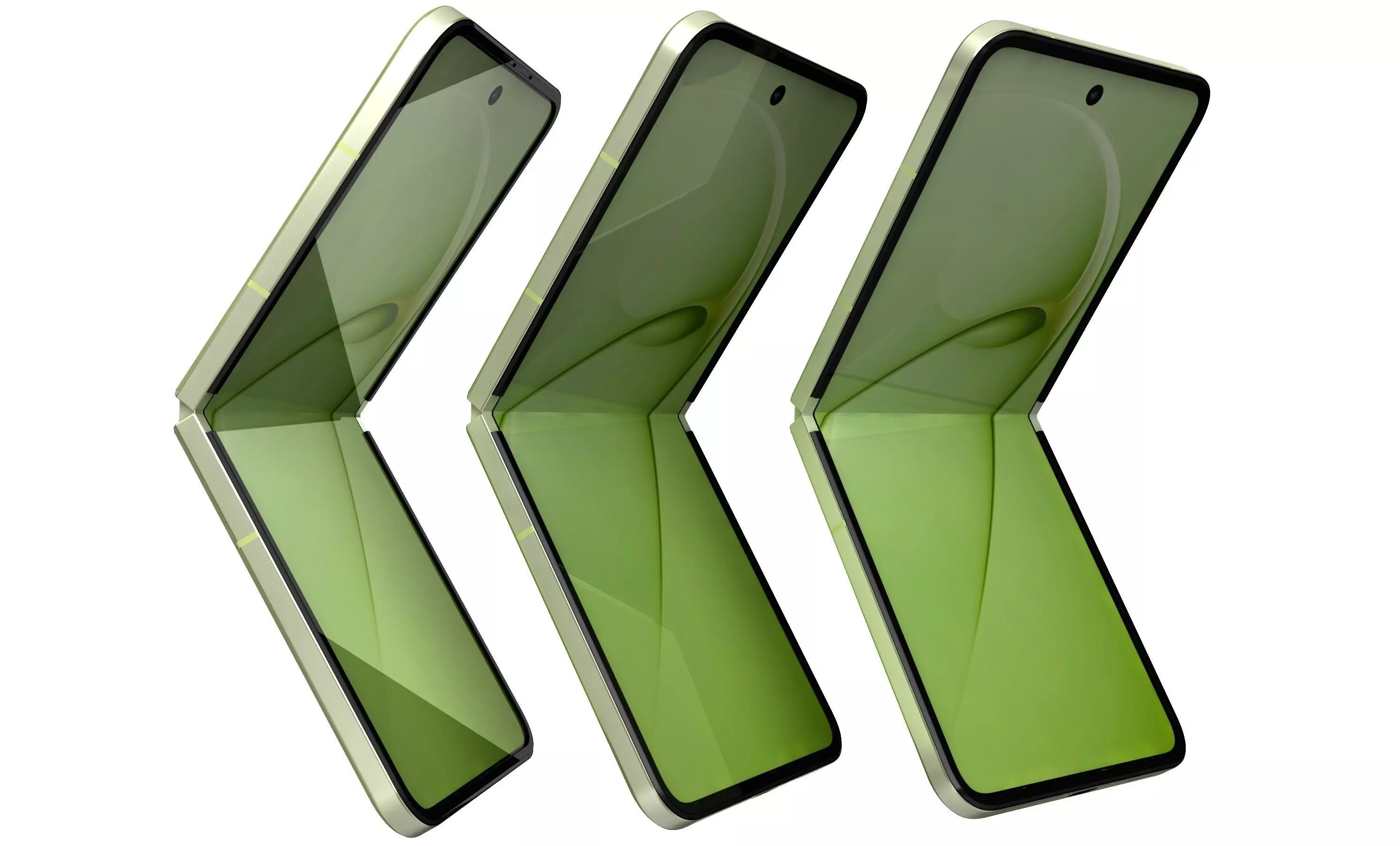 Huawei Nova Flip S Green 3D model_1