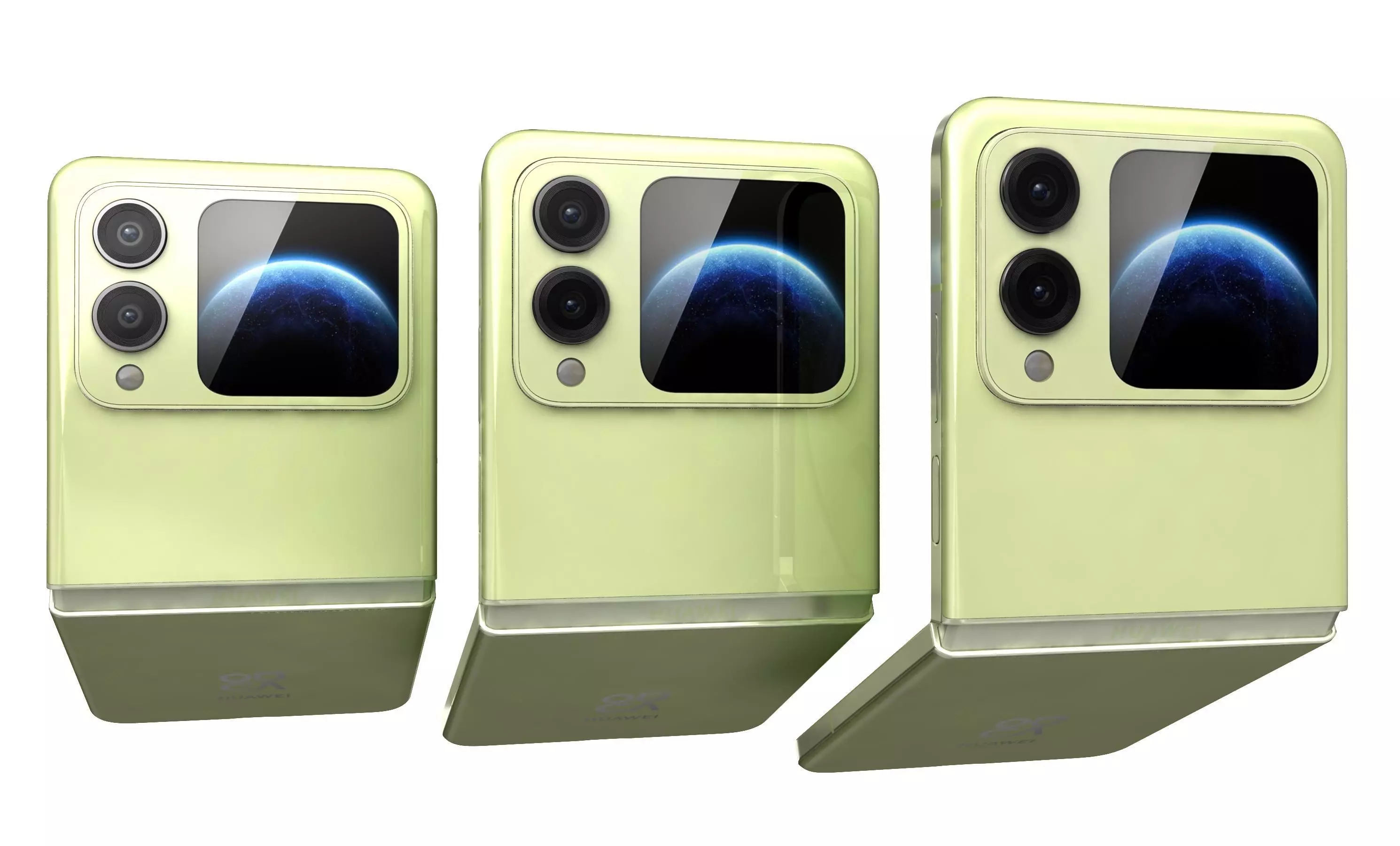 Huawei Nova Flip S Green 3D model_7