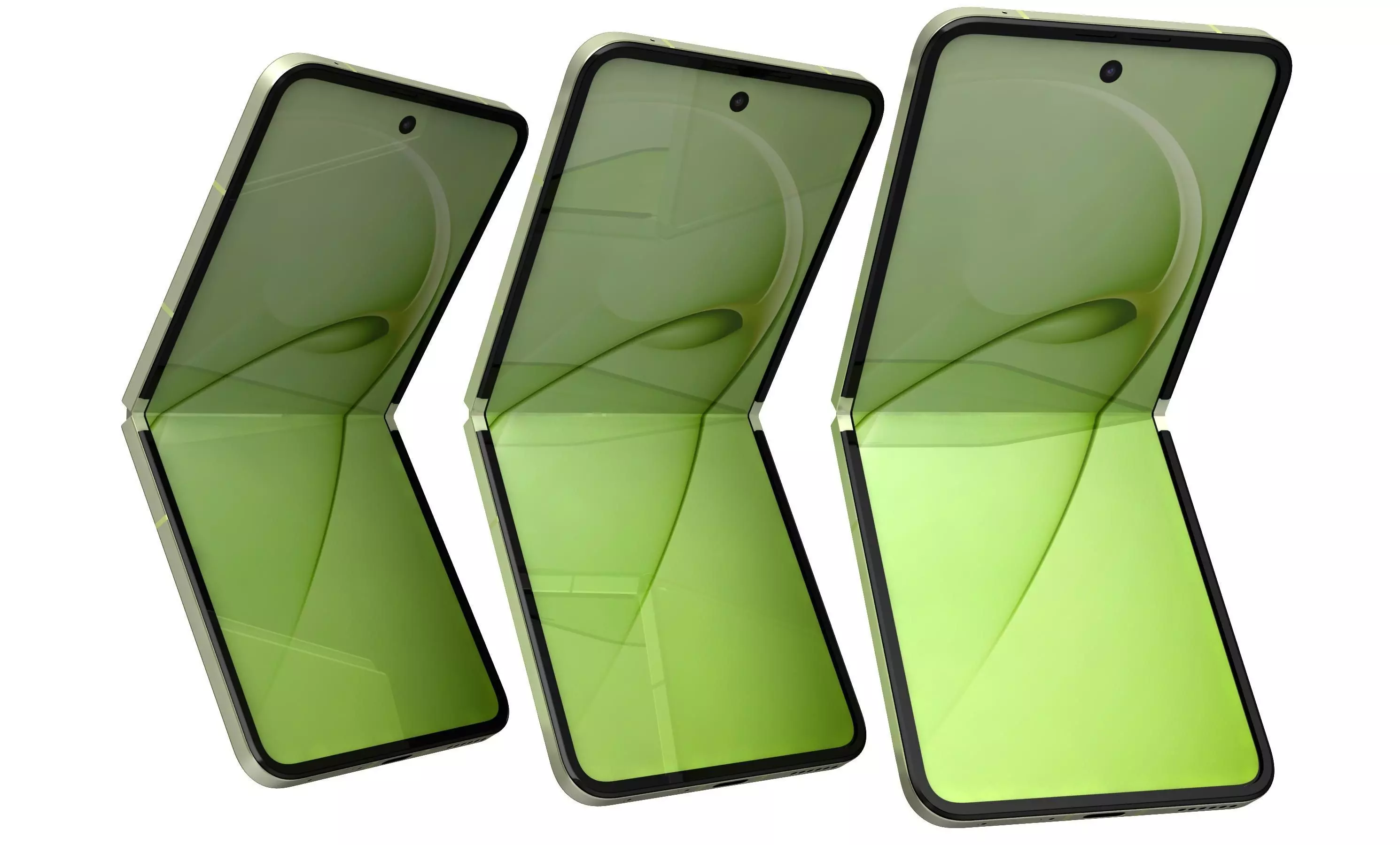 Huawei Nova Flip S Green 3D model_12