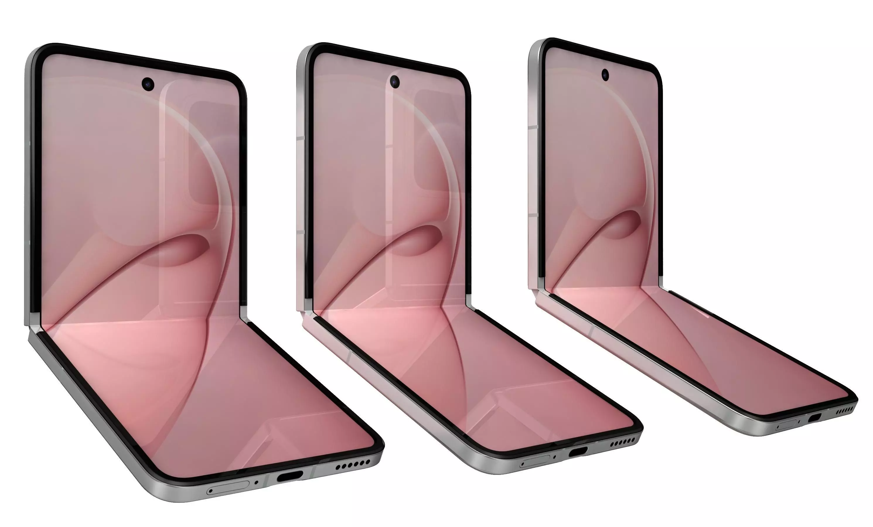 Huawei Nova Flip S Sakura Fan 3D model_8