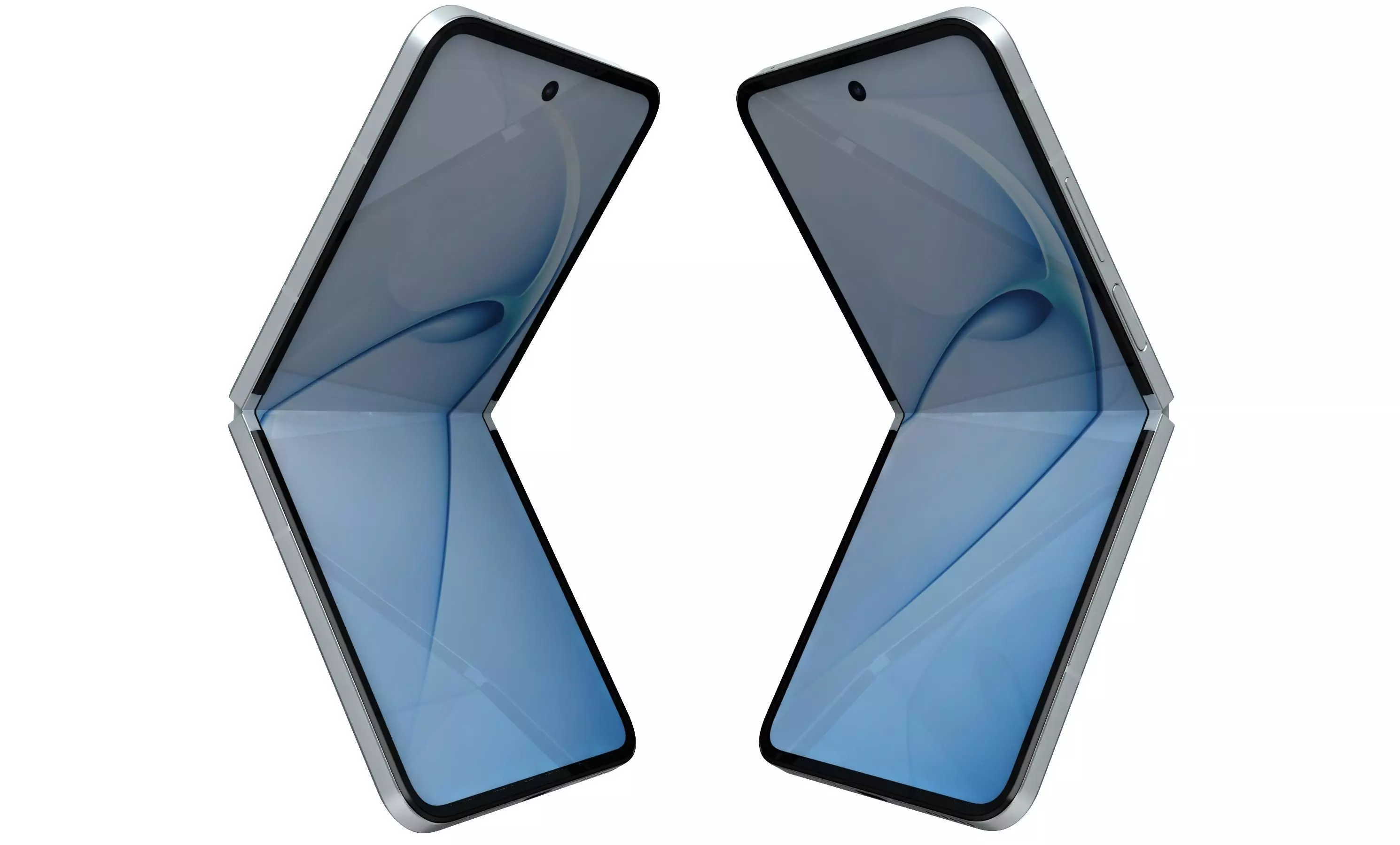 Huawei Nova Flip S Sky blue 3D model_17