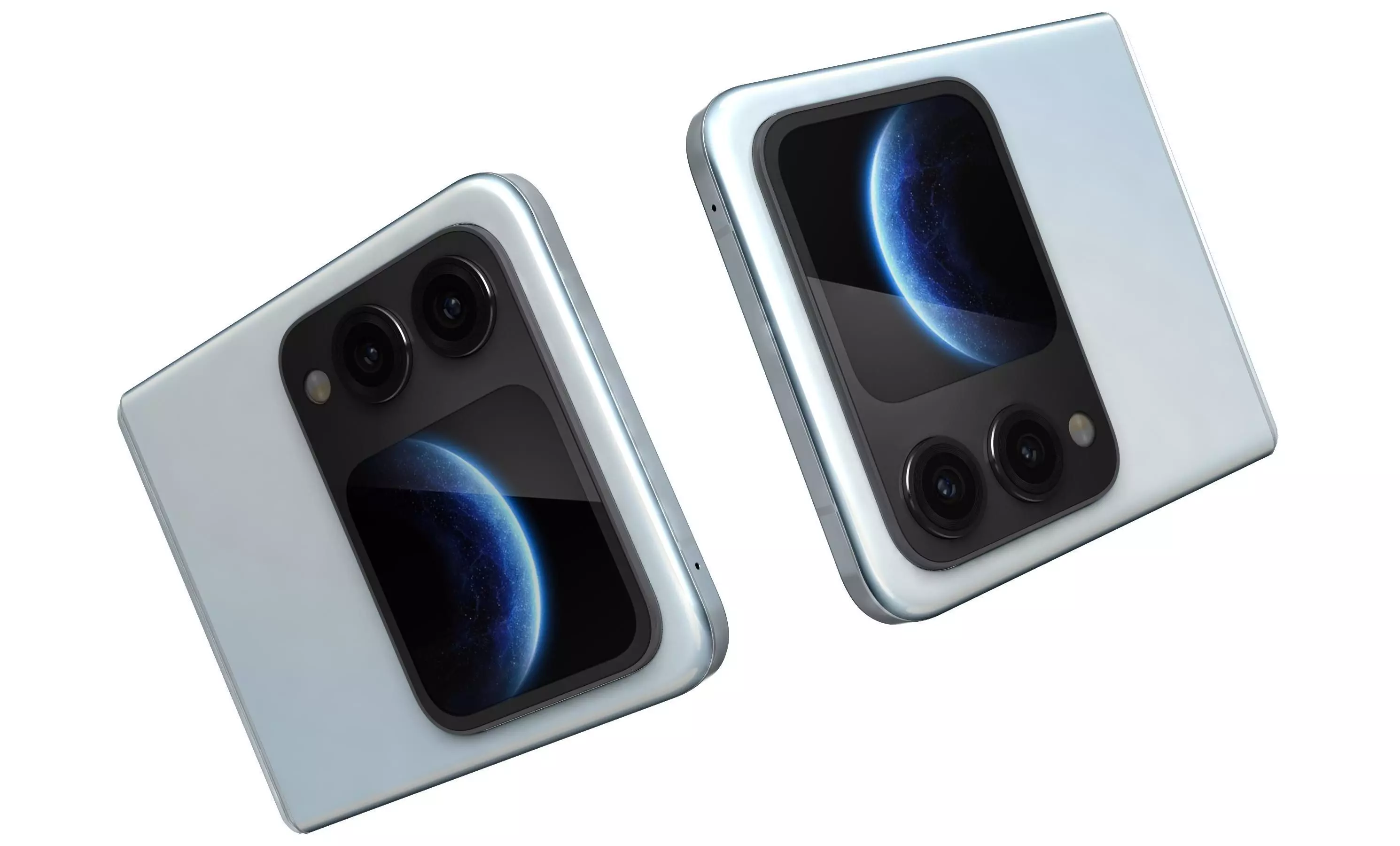 Huawei Nova Flip S Sky blue 3D model_13