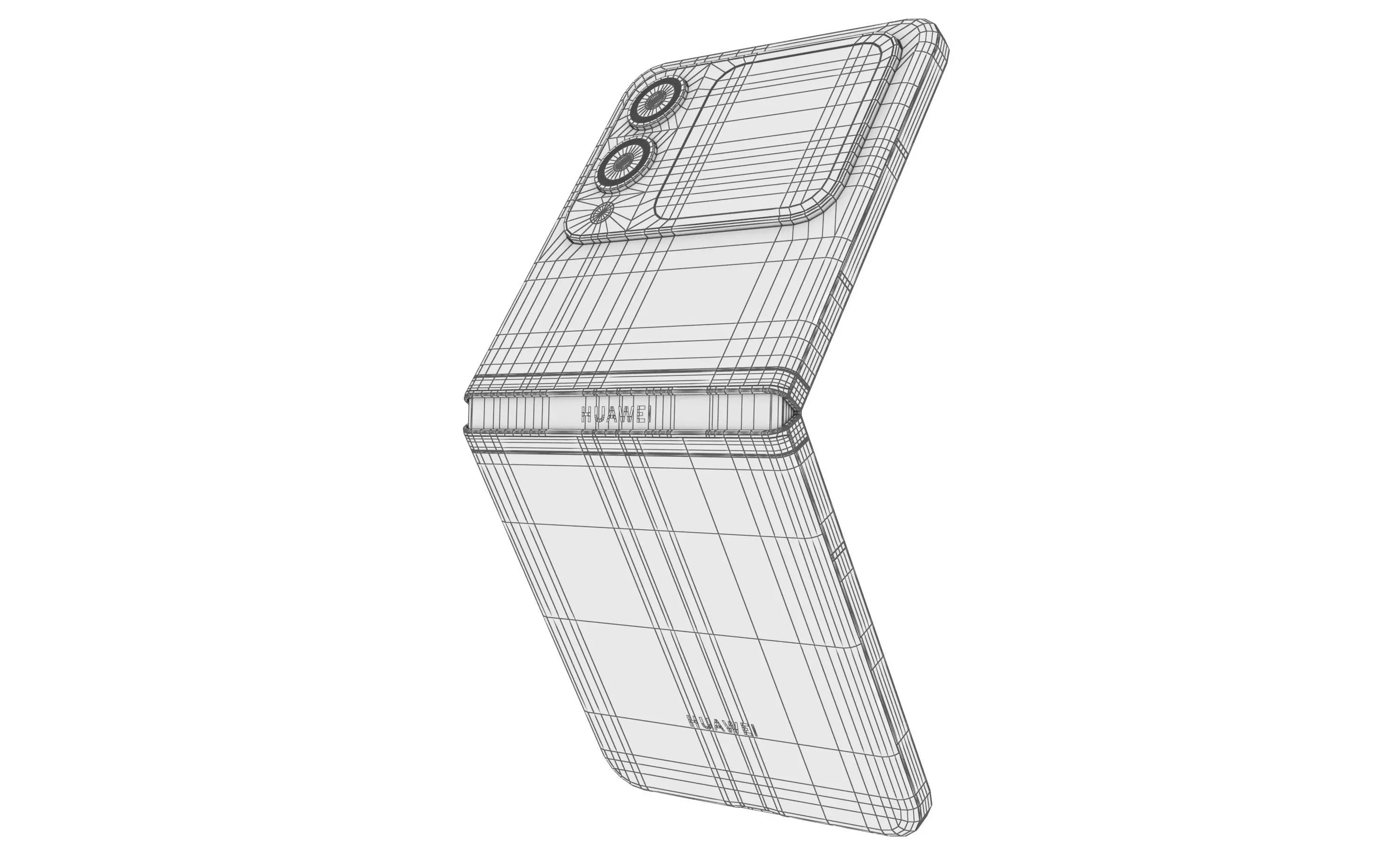 Huawei Nova Flip S Sky blue 3D model_23