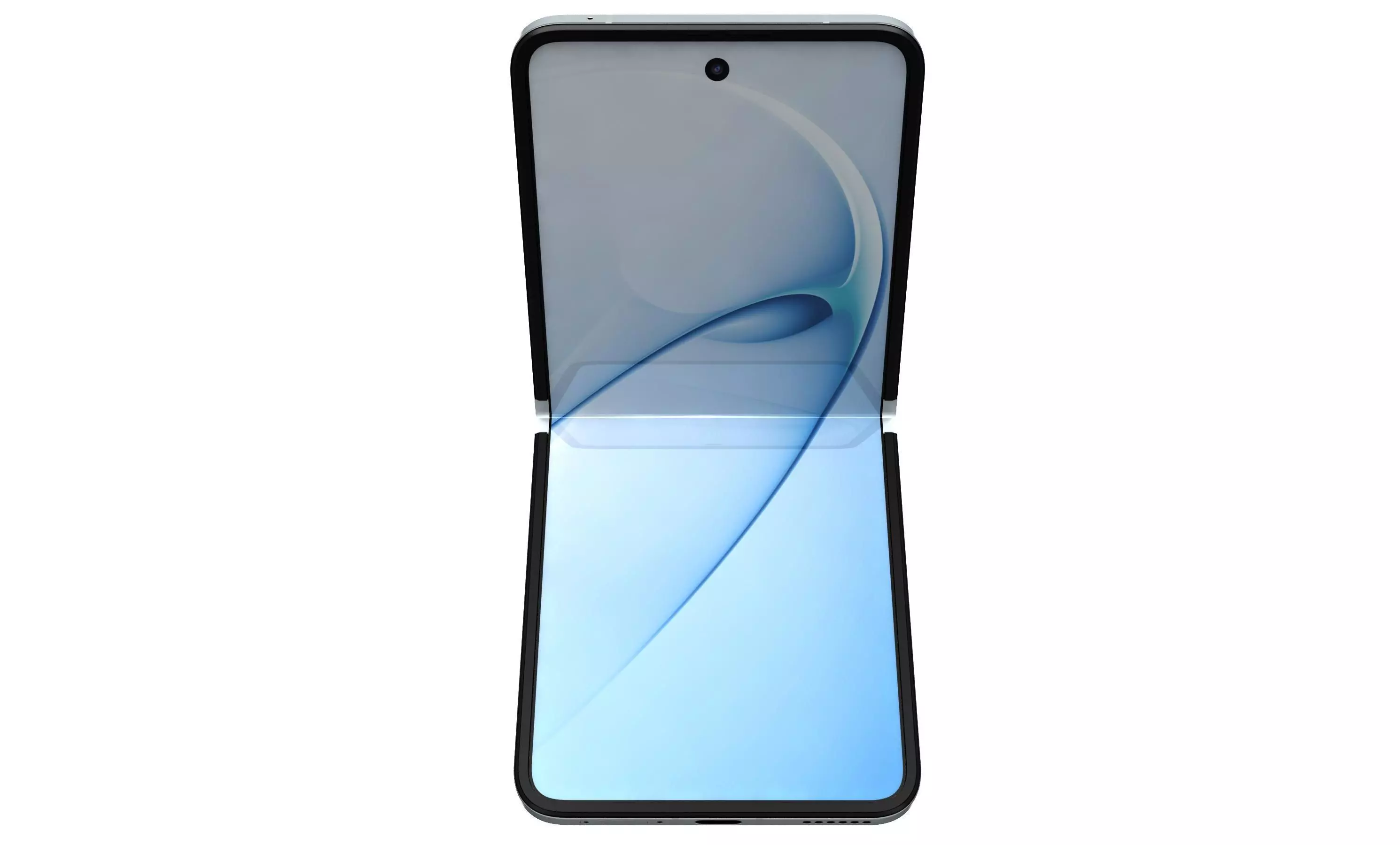 Huawei Nova Flip S Sky blue 3D model_10