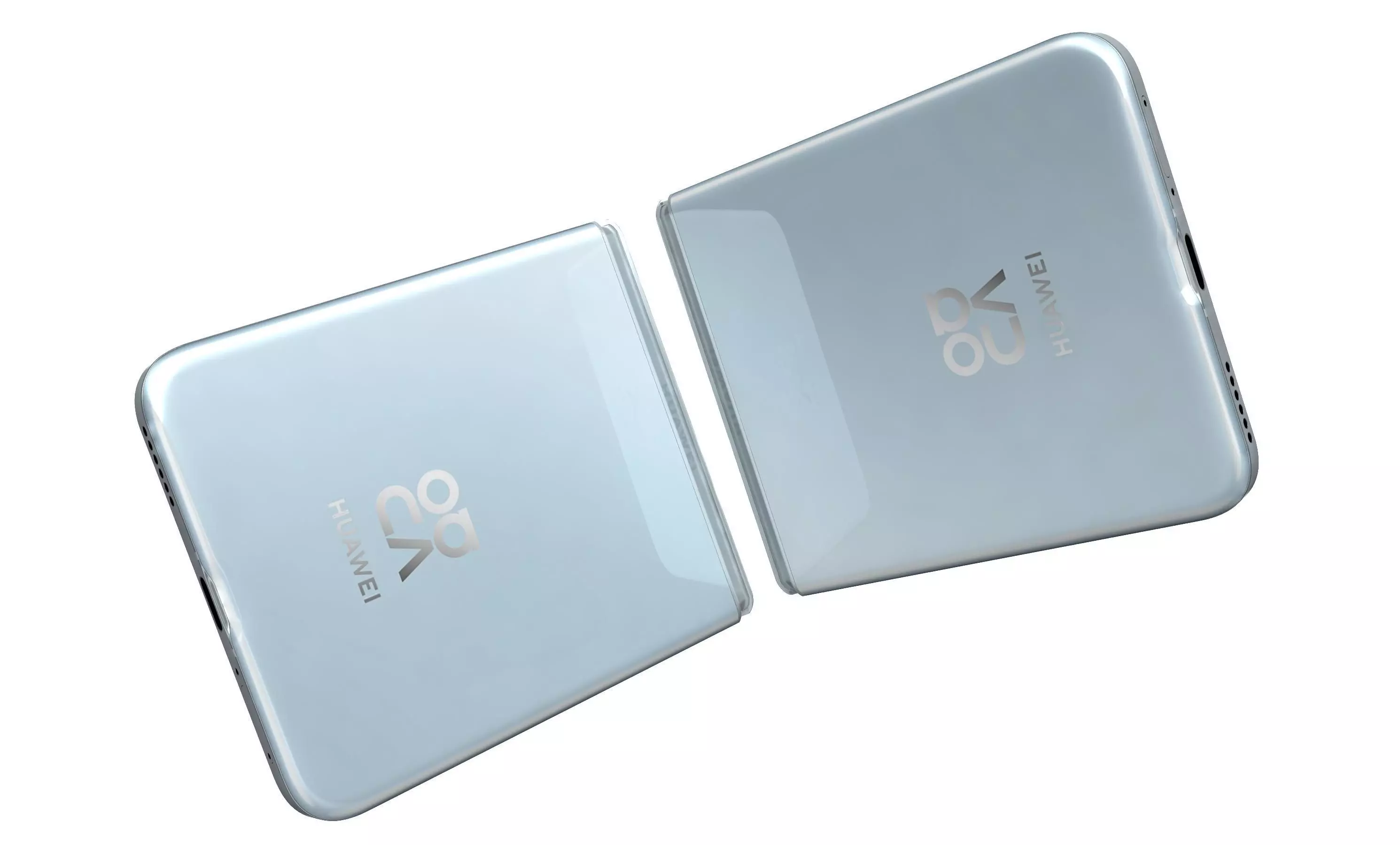 Huawei Nova Flip S Sky blue 3D model_9