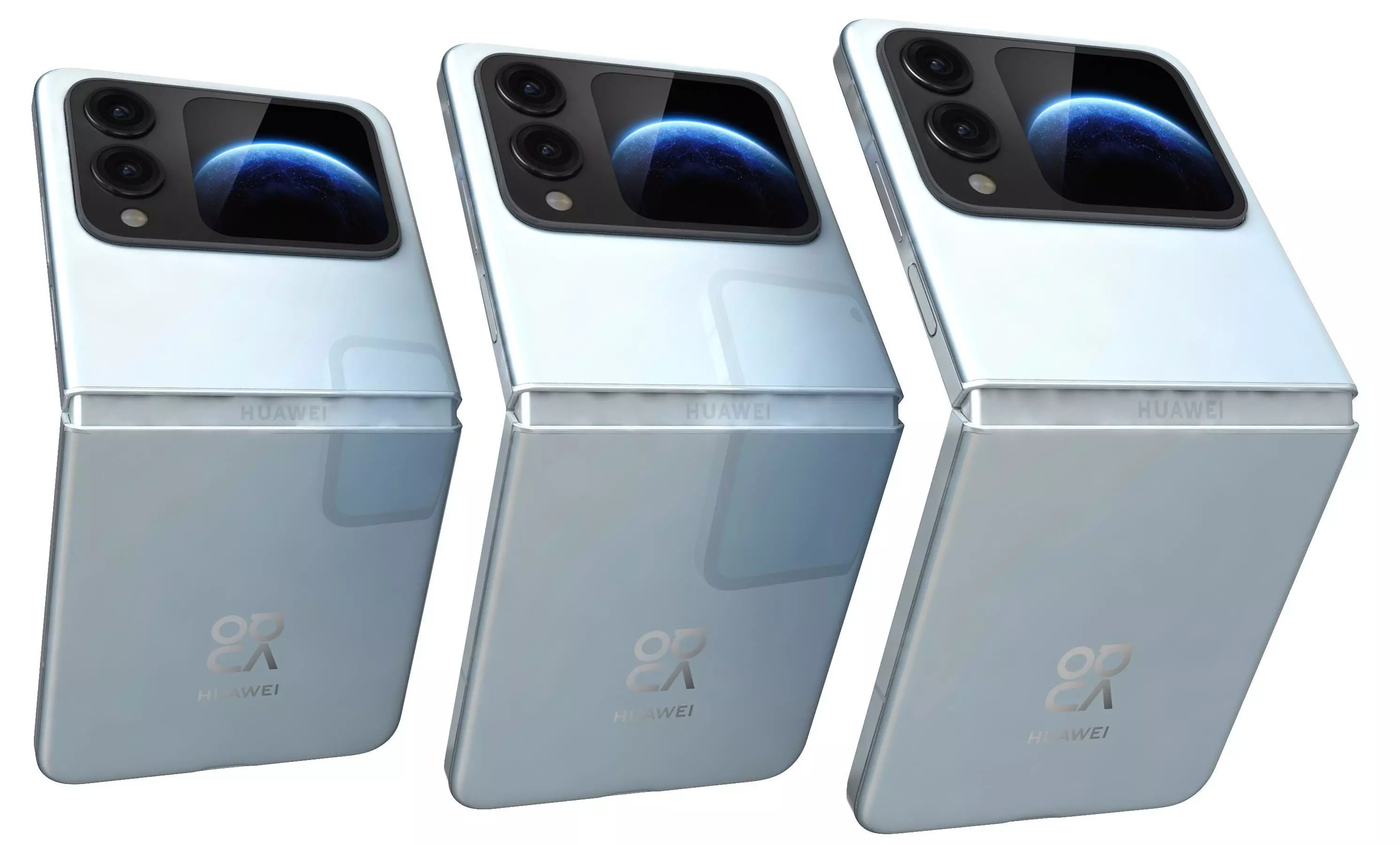 Huawei Nova Flip S Sky blue 3D model_7