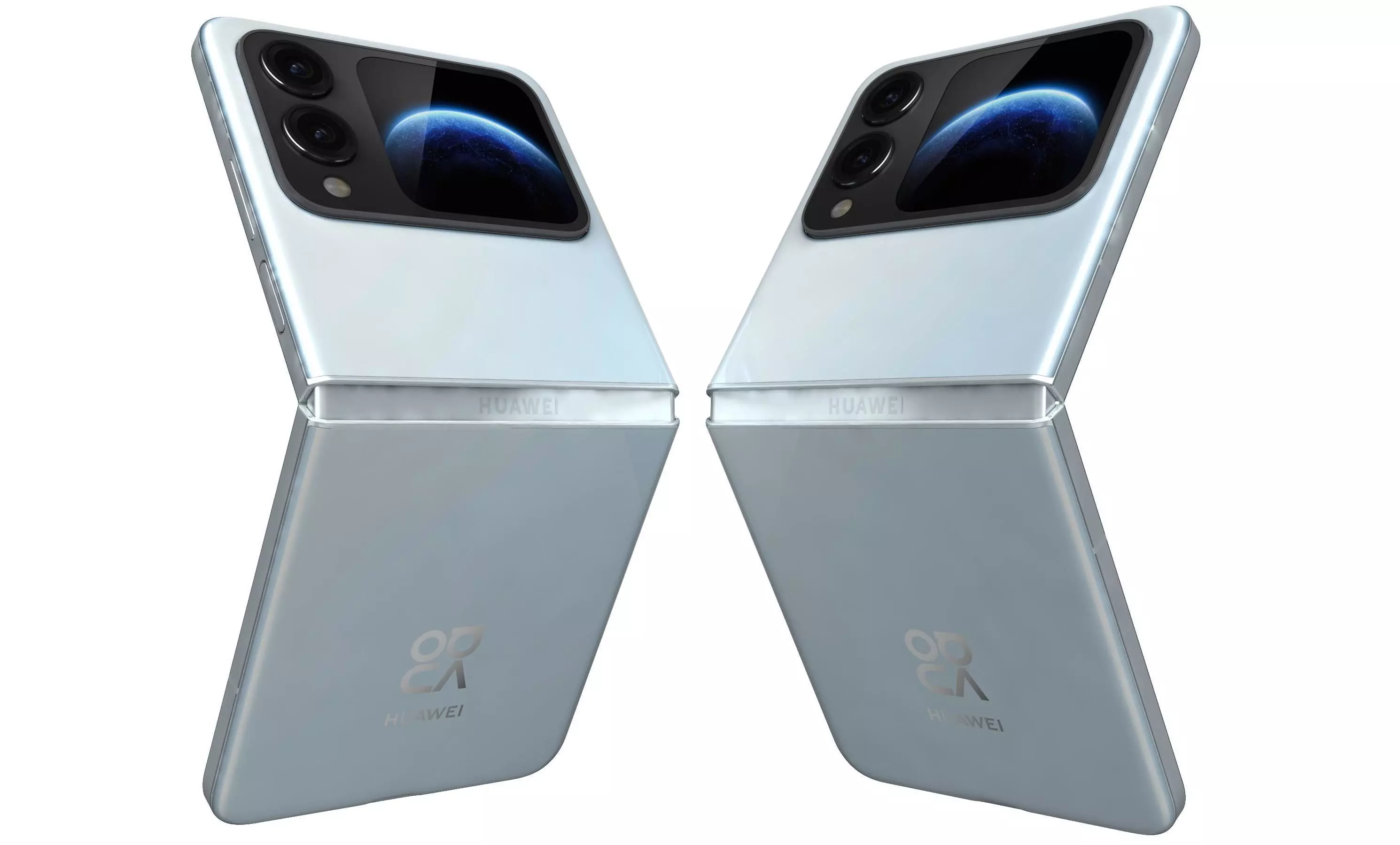 Huawei Nova Flip S Sky blue 3D model_4