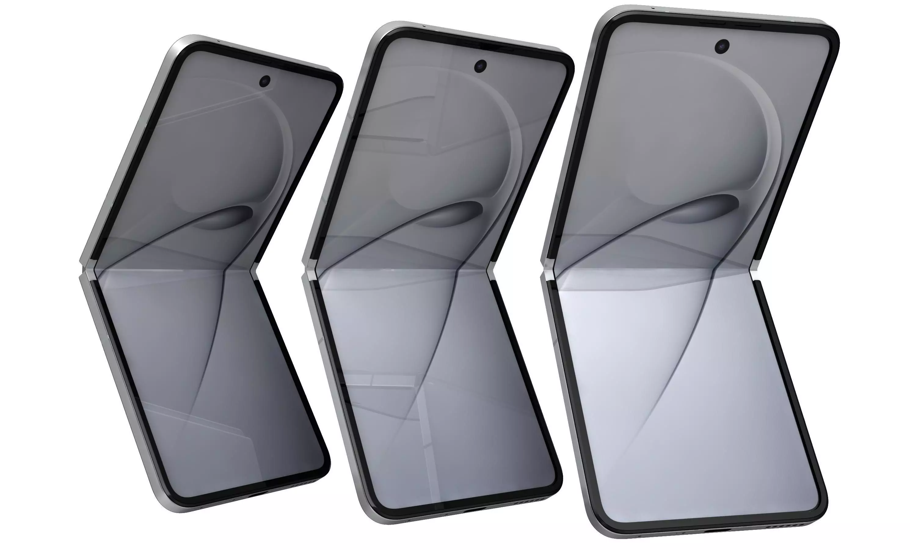 Huawei Nova Flip S Zero White 3D model_12