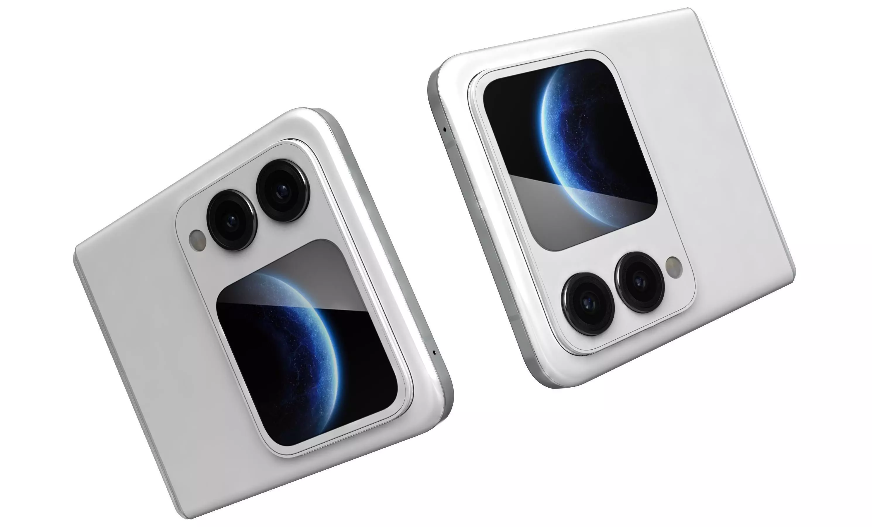 Huawei Nova Flip S Zero White 3D model_9