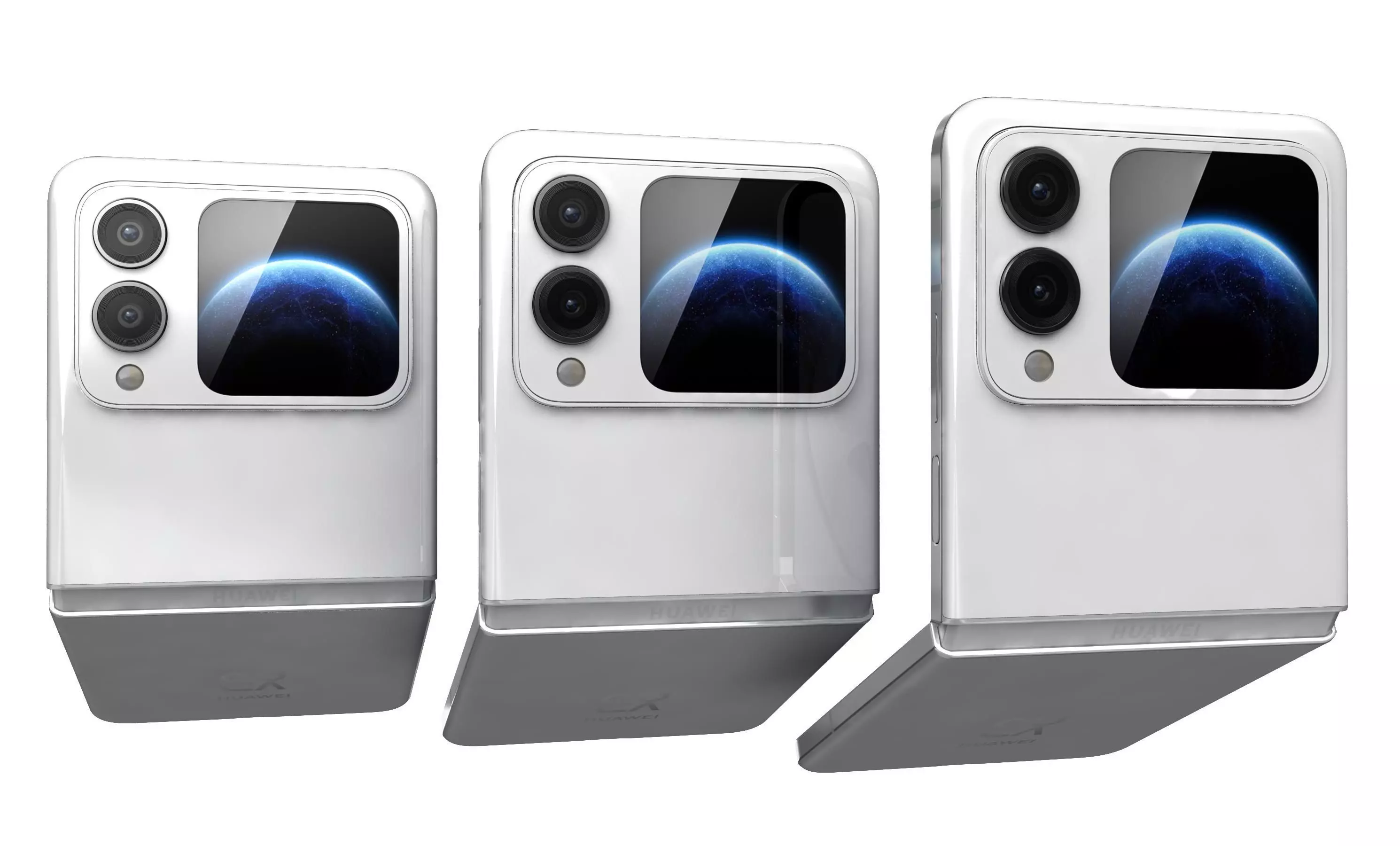 Huawei Nova Flip S Zero White 3D model_7