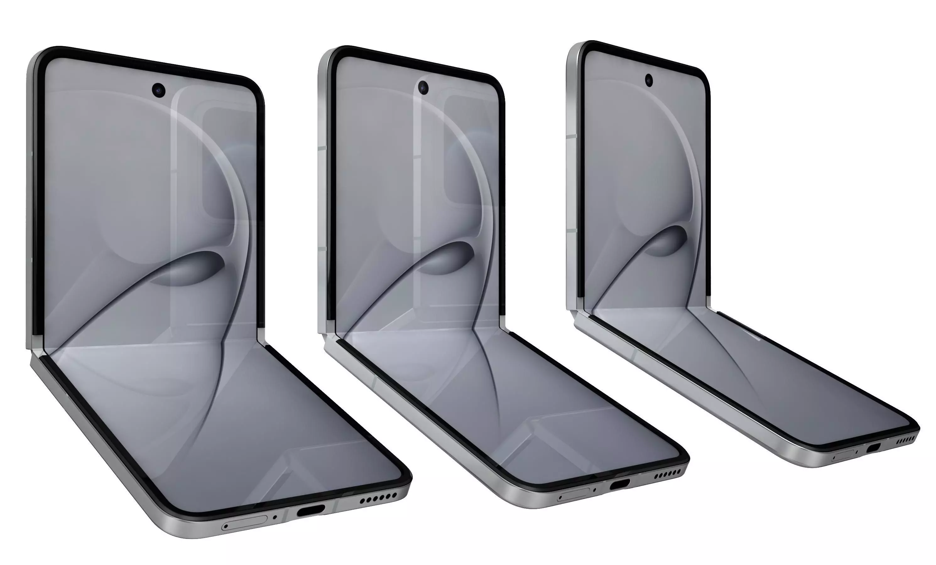 Huawei Nova Flip S Zero White 3D model_8