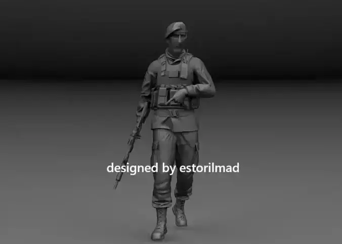 MODERN GERMAN BUNDESWEHR SOLDIER IN ACTION V3