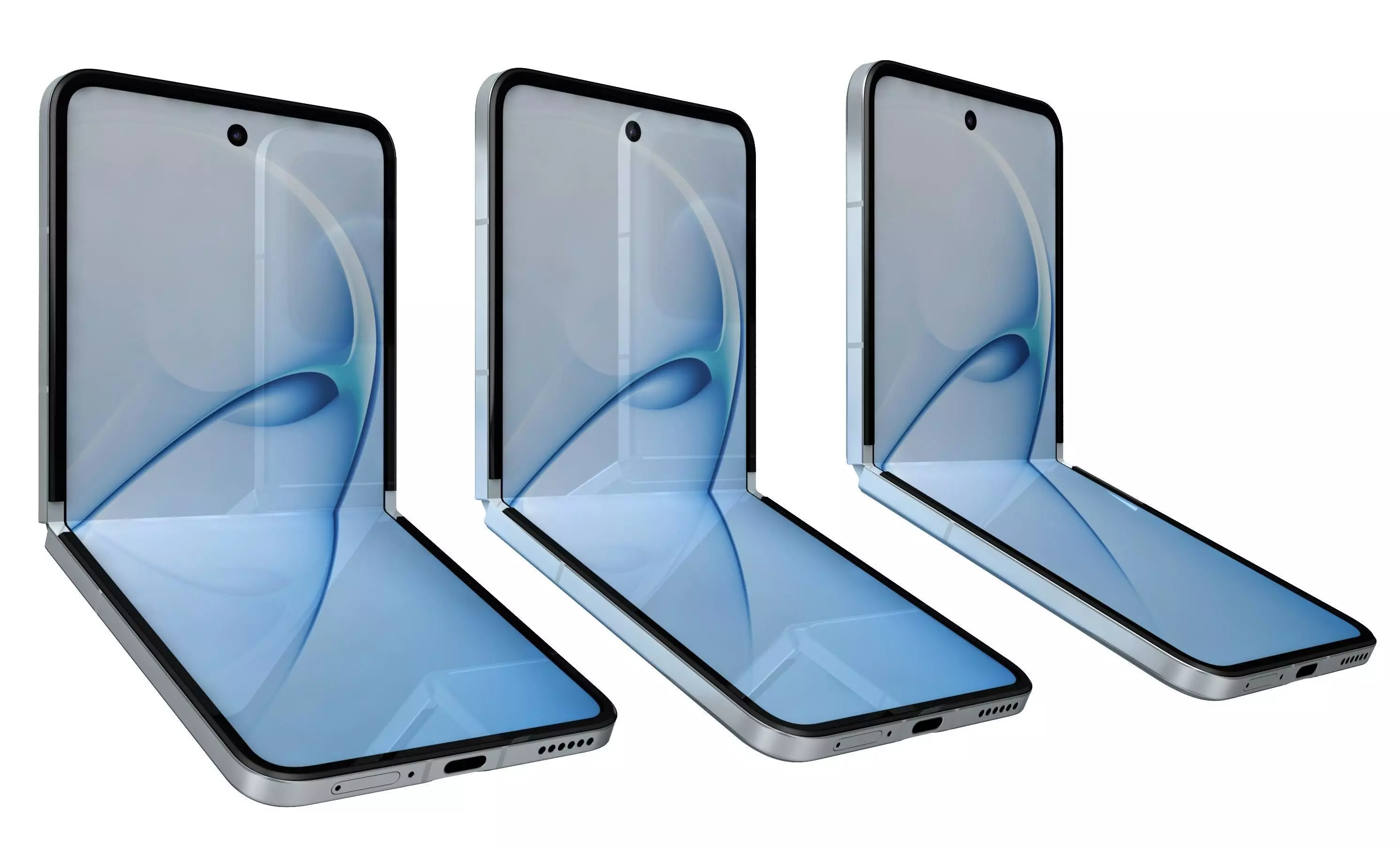 Huawei Nova Flip S All Colors 3D model_9