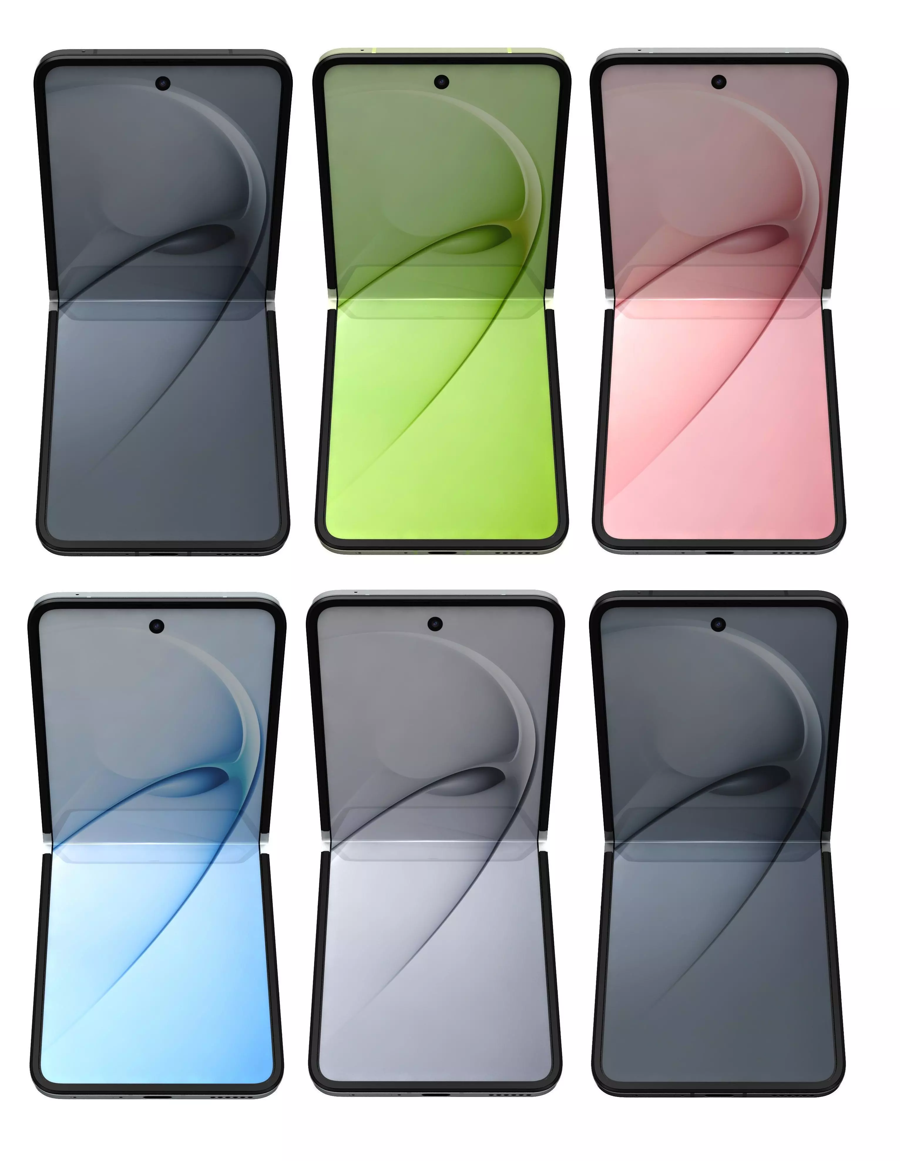 Huawei Nova Flip S All Colors 3D model_0