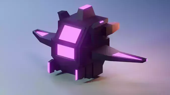 Stylized Sci-Fi Spaceship