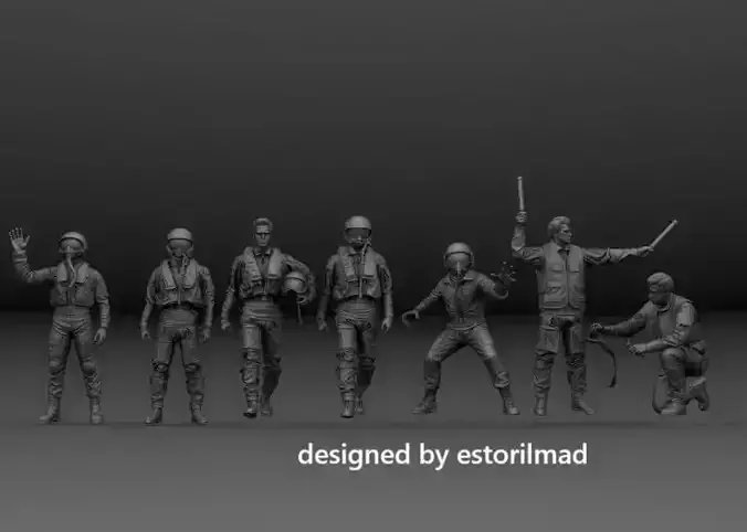 7 NATO EUROFIGHTER TYPHOON AIRCRAFT PILOT CREW