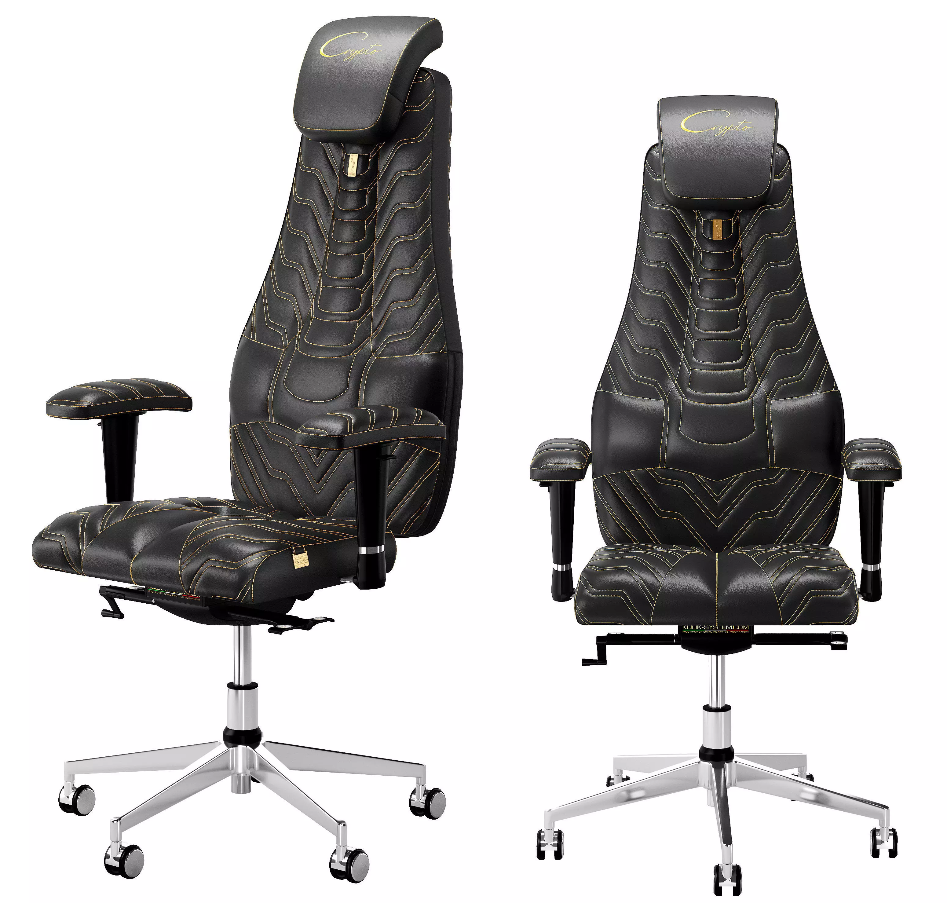 Armchair Crypto by KULIK SYSTEM 3D model_0