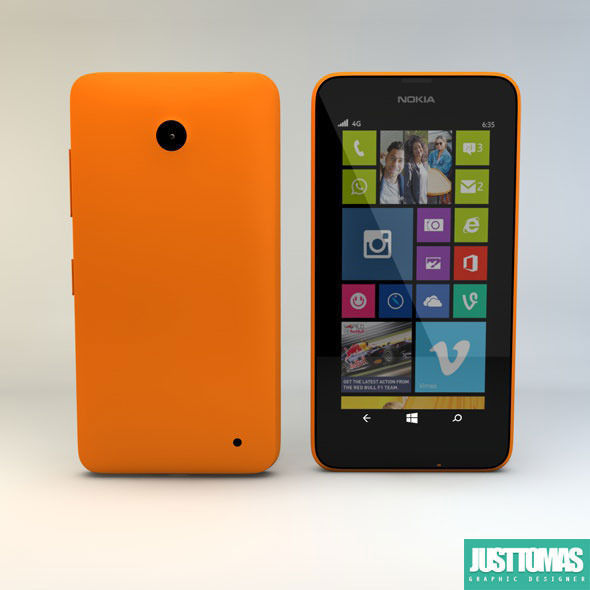 Nokia Lumia 630 3D model_1