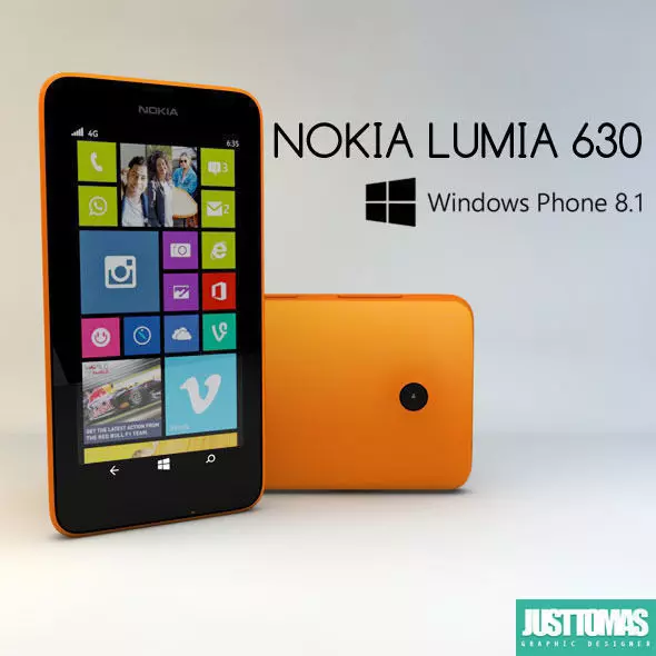 Nokia Lumia 630 3D model_0