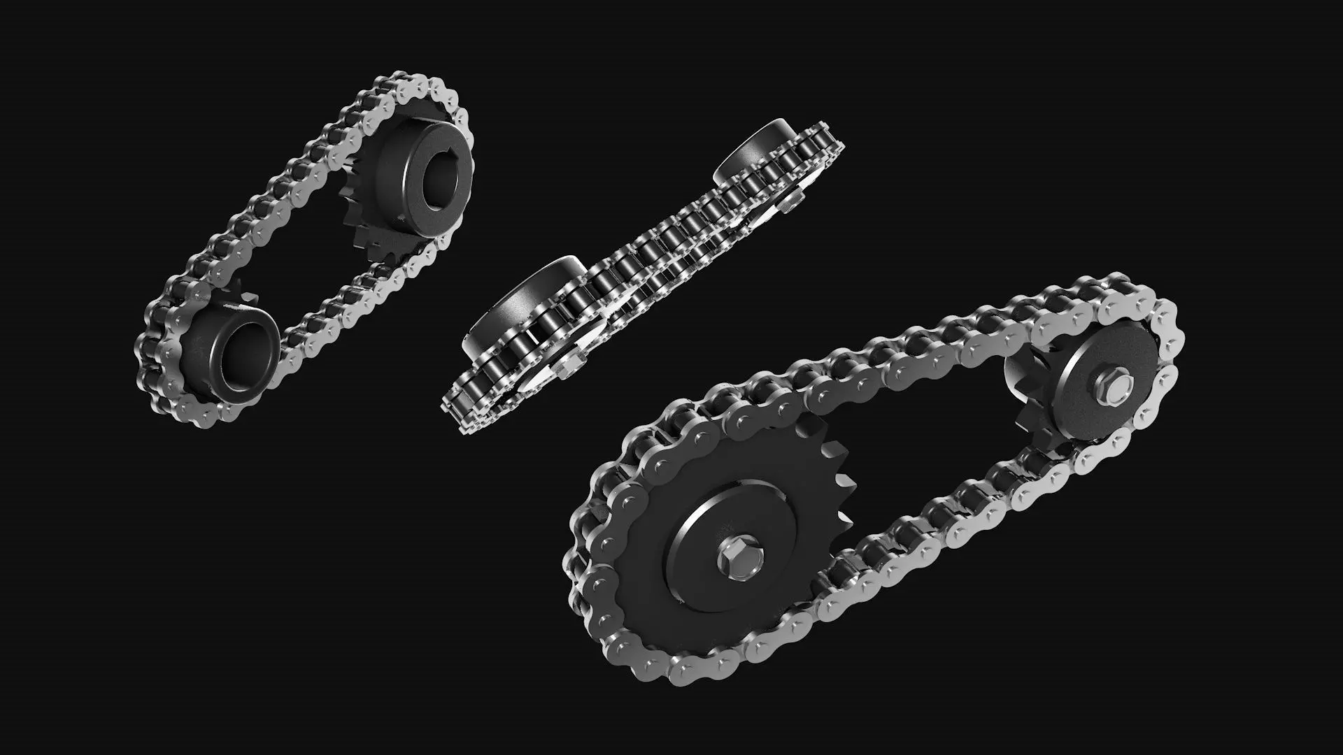Drive chain gear 3D model_2