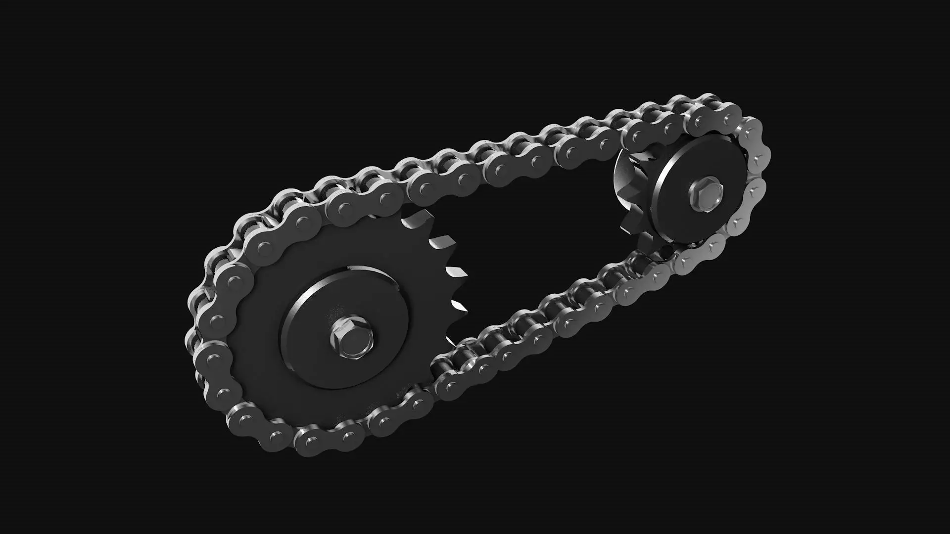 Drive chain gear 3D model_0