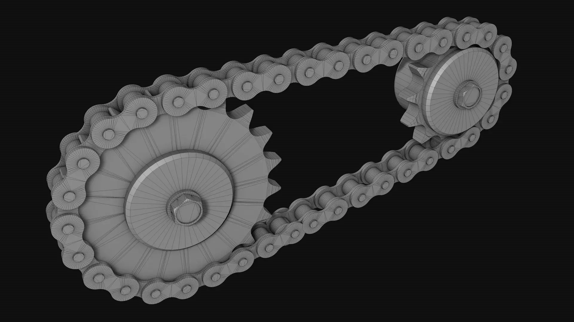 Drive chain gear 3D model_6