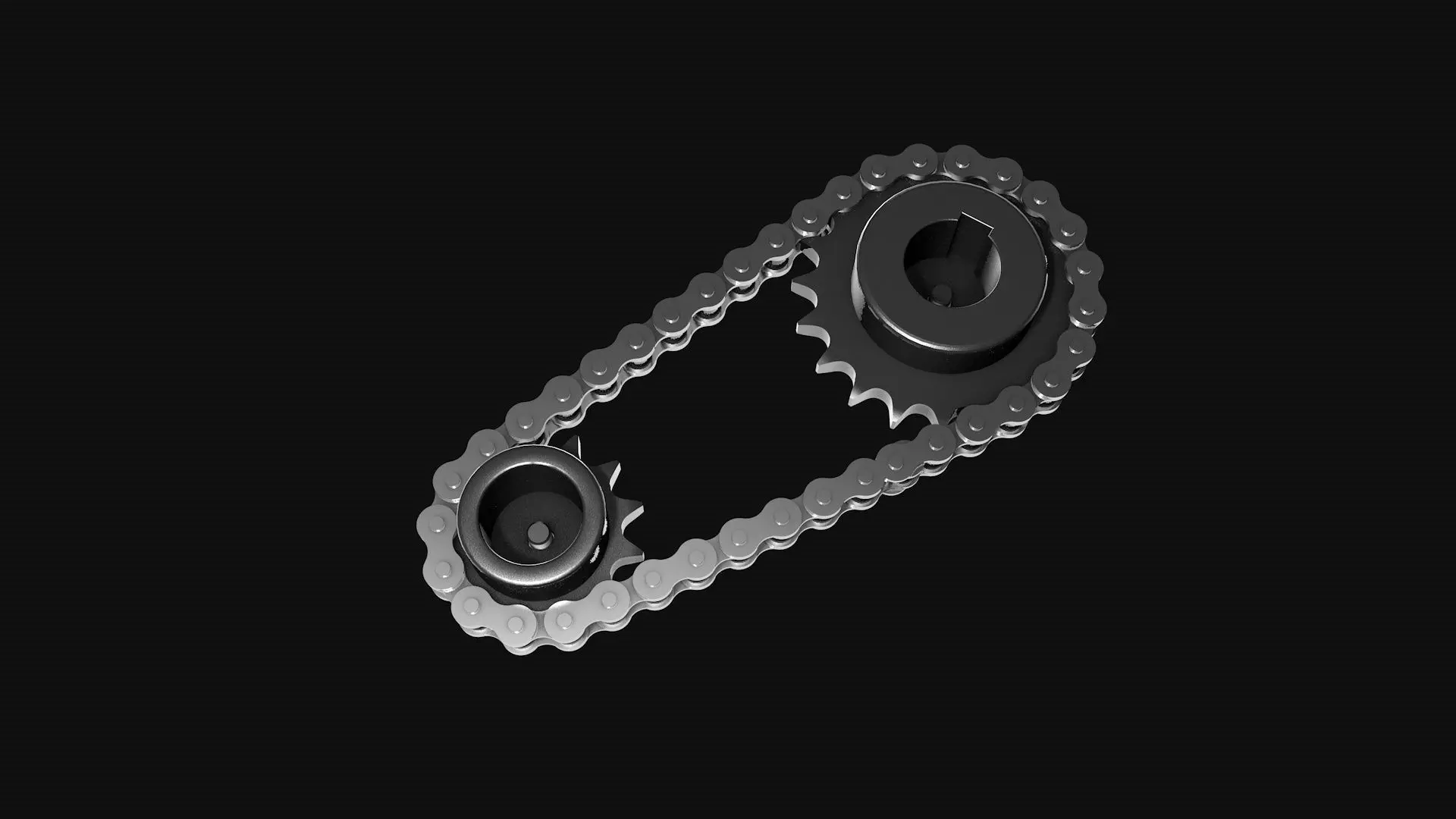 Drive chain gear 3D model_1