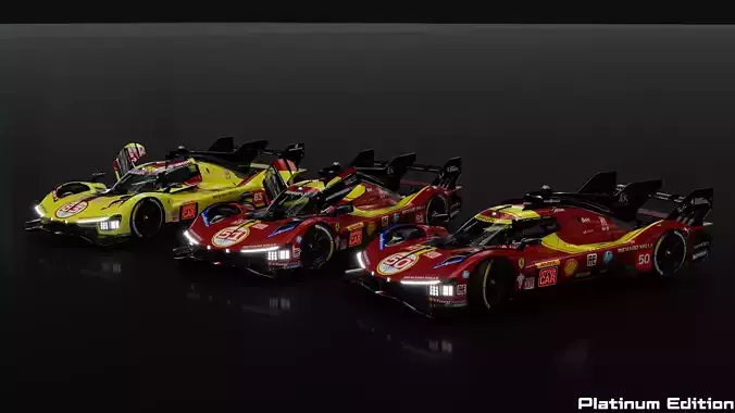 Ferrari 499P WEC 2025 - Platinum Edition