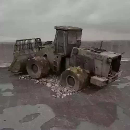 destroyed bulldozer 078 am165