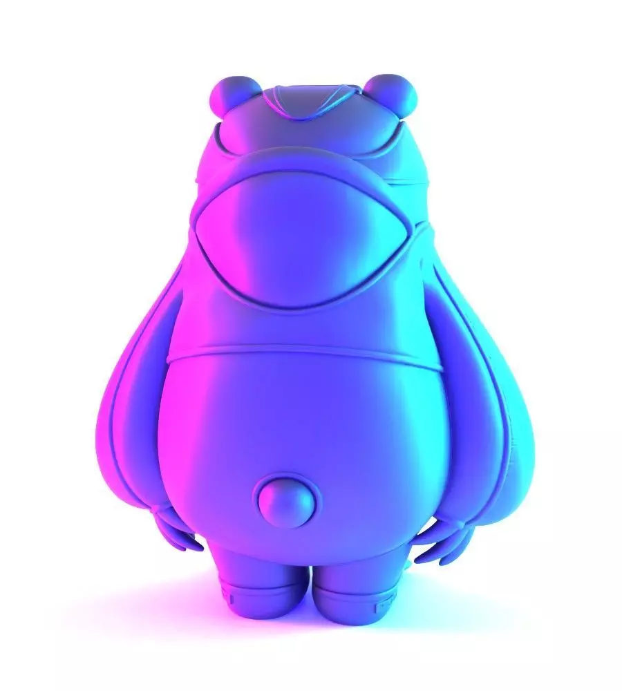 Red Panda assembled from sneaker pieces Nike Adidas toy 3D print model_12