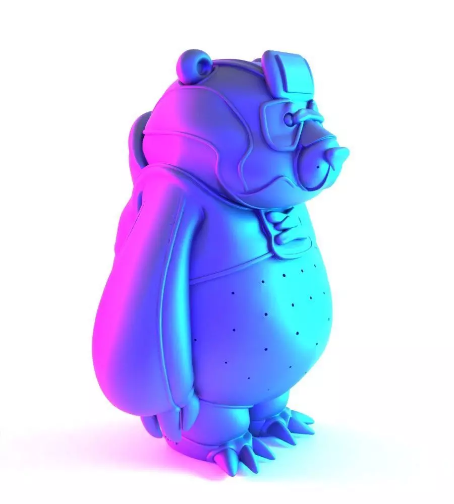 Red Panda assembled from sneaker pieces Nike Adidas toy 3D print model_19