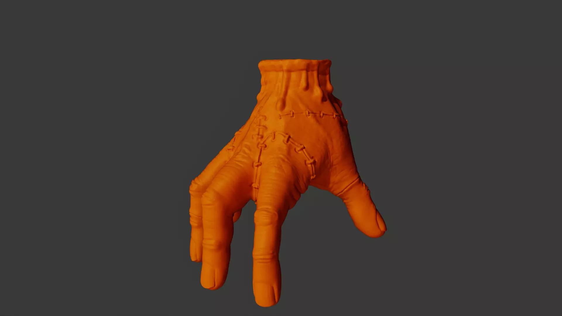 Spooky Stitched Hand Candle 3D print model_2