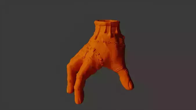 Spooky Stitched Hand Candle 3D print model Spooky Stitched Hand Candle 3D print model