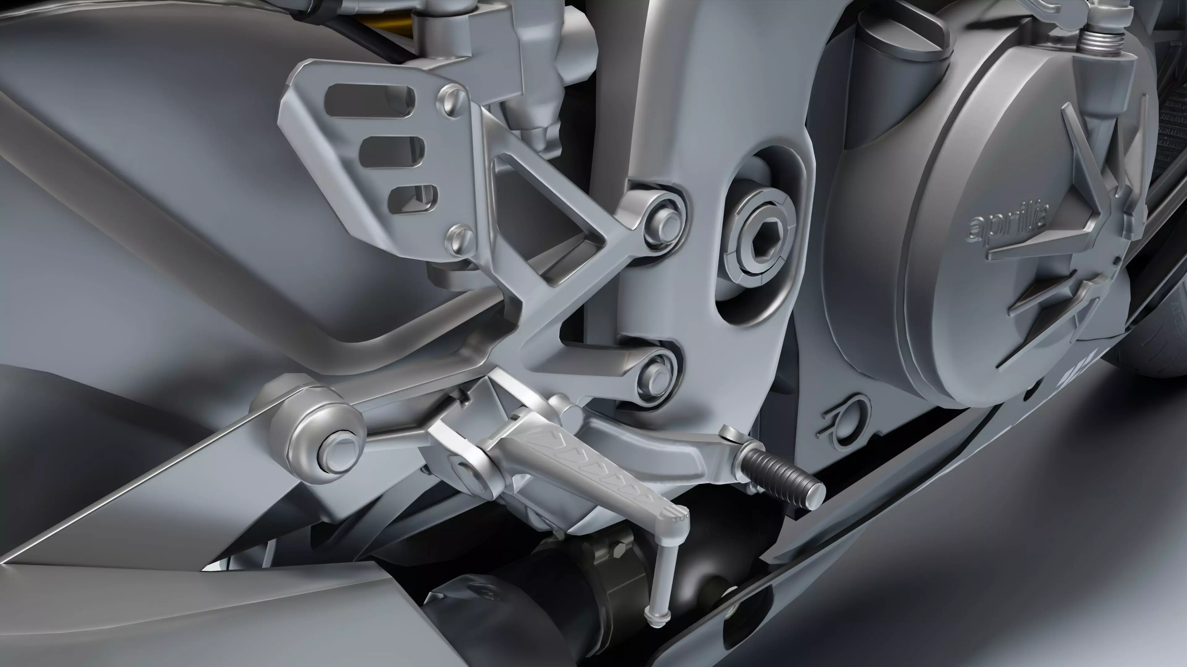 Aprilia RSV4 R 2010 Low-poly 3D model_19