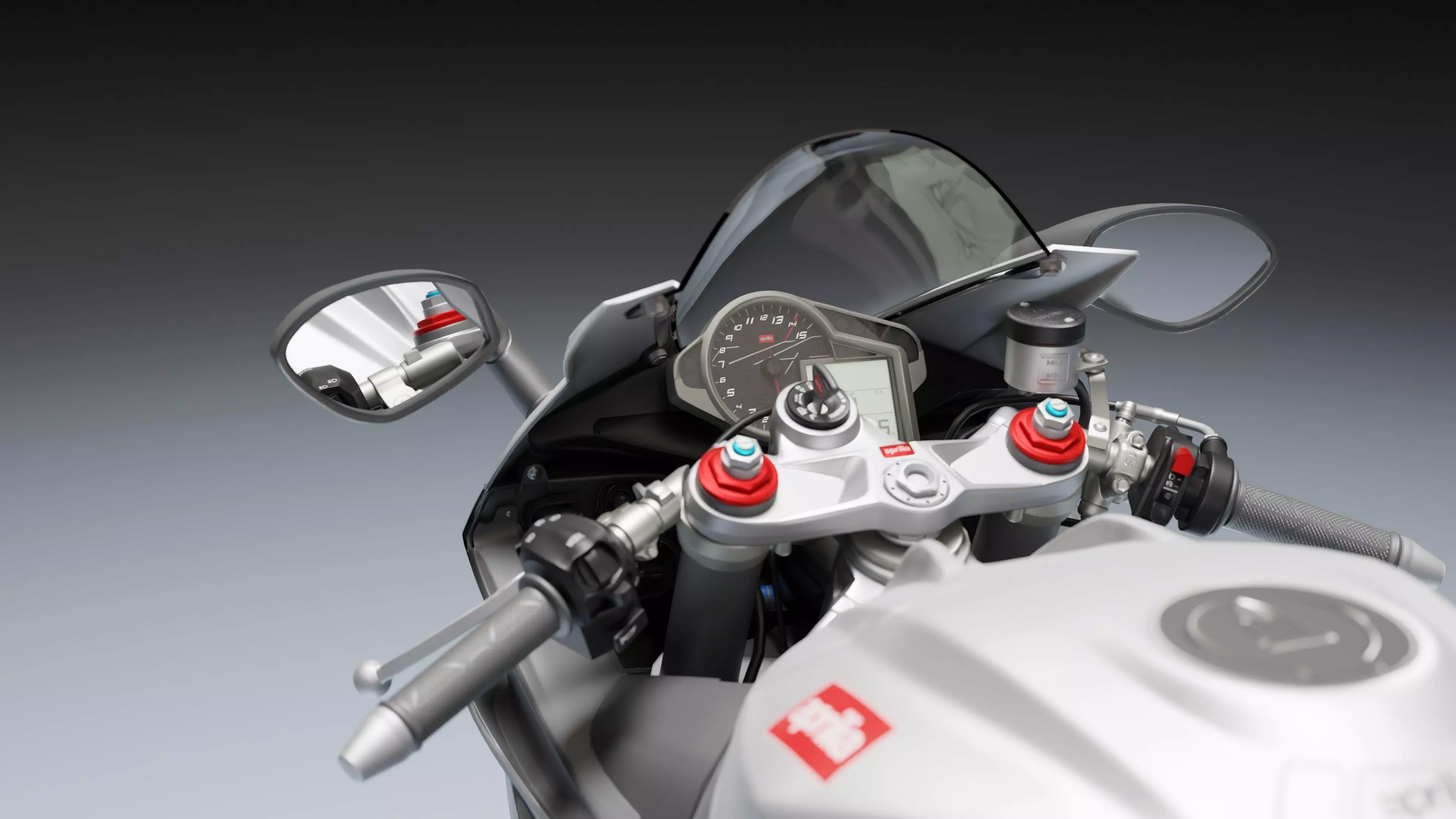 Aprilia RSV4 R 2010 Low-poly 3D model_14