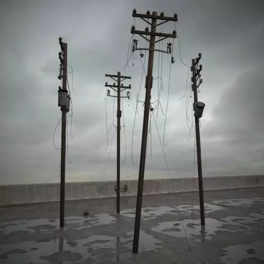 destroyed poles 082 am165 3D model_0