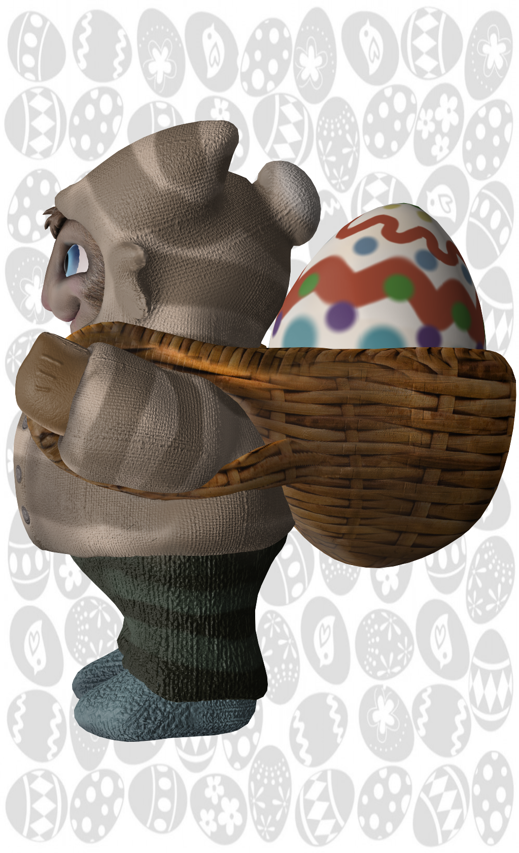 Easter Bunny 3D print model_5