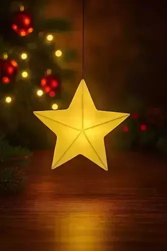Star Led Tea Light Holder STL 3D Printable Christmas