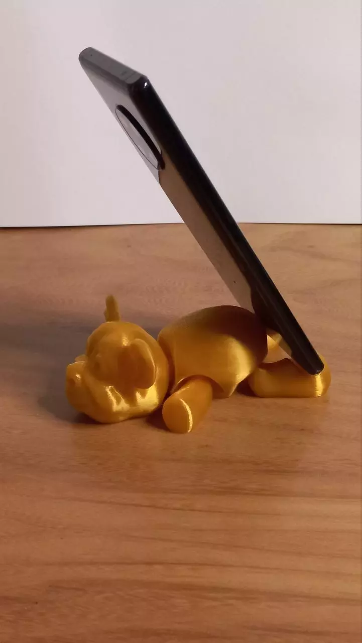 Flexi monkey cell phone stand PRINTINPLACE keychain a01 3D print model_3