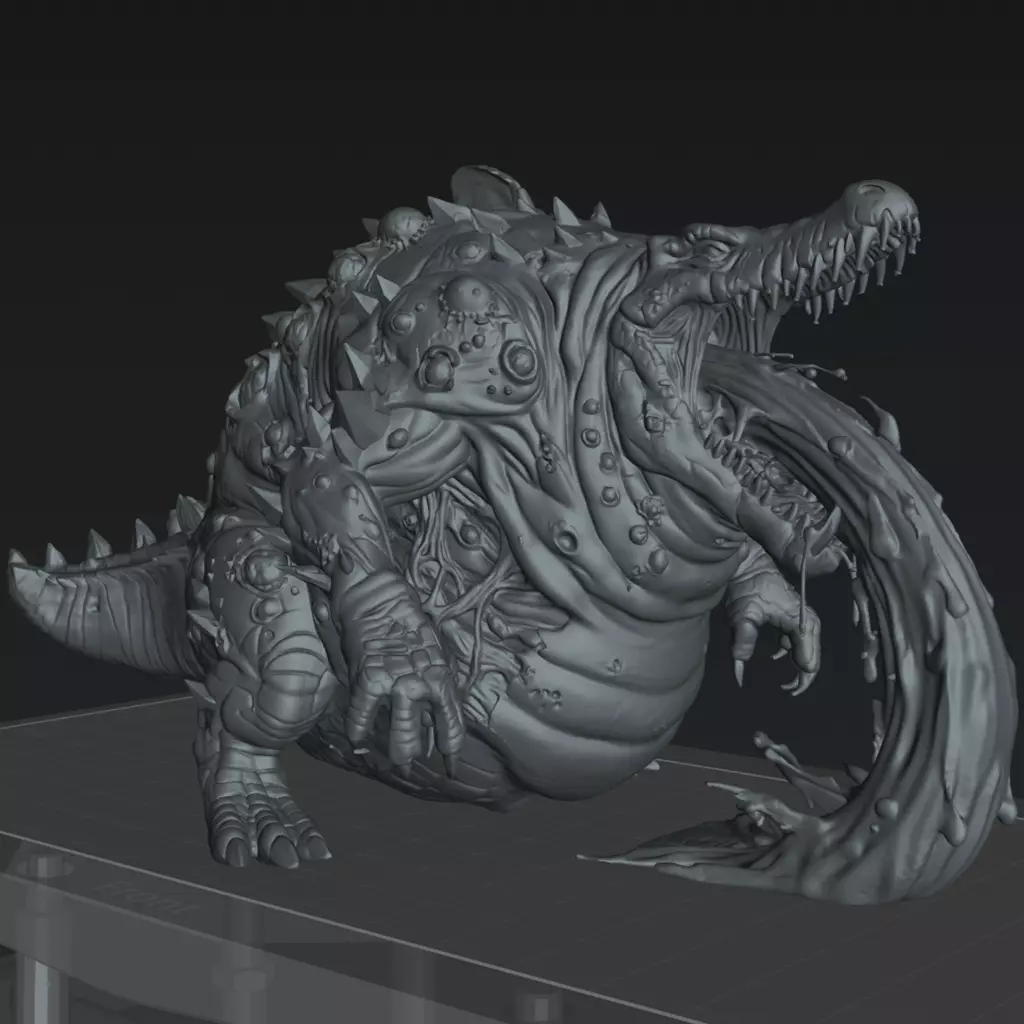 Bile Leper Monster Beast - The Eightpints The Mire Free 3D print model