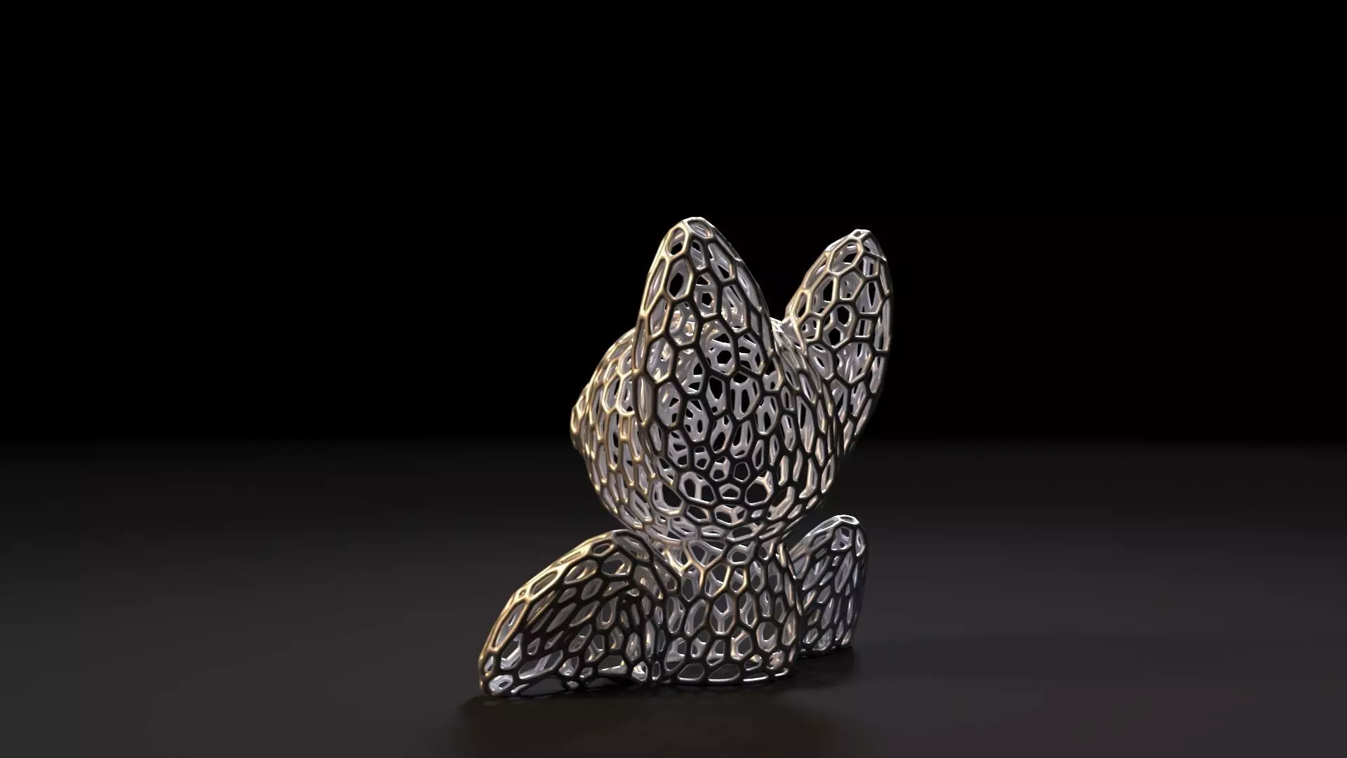 Bat Voronoi 3D print model_3
