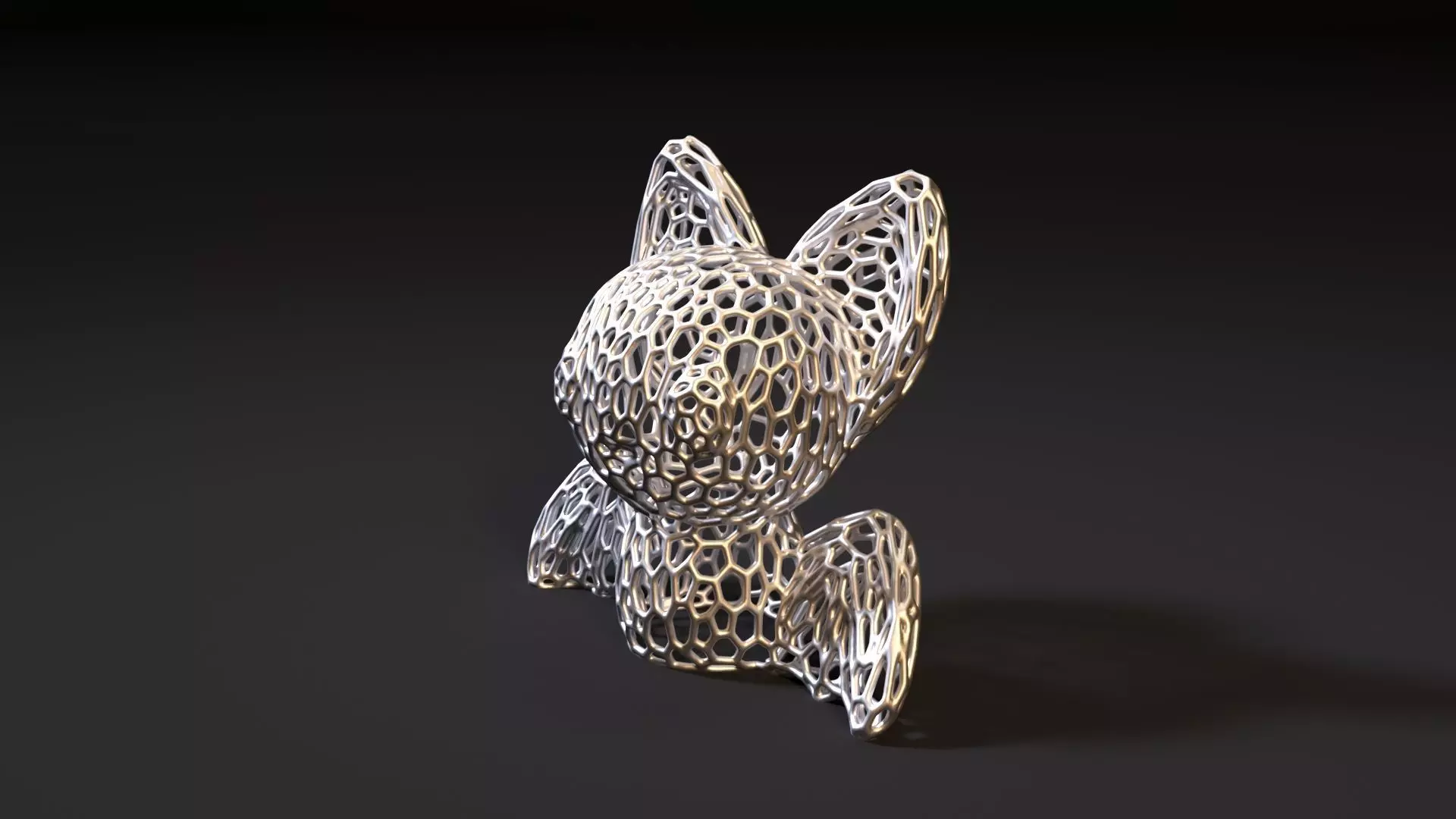 Bat Voronoi 3D print model_1