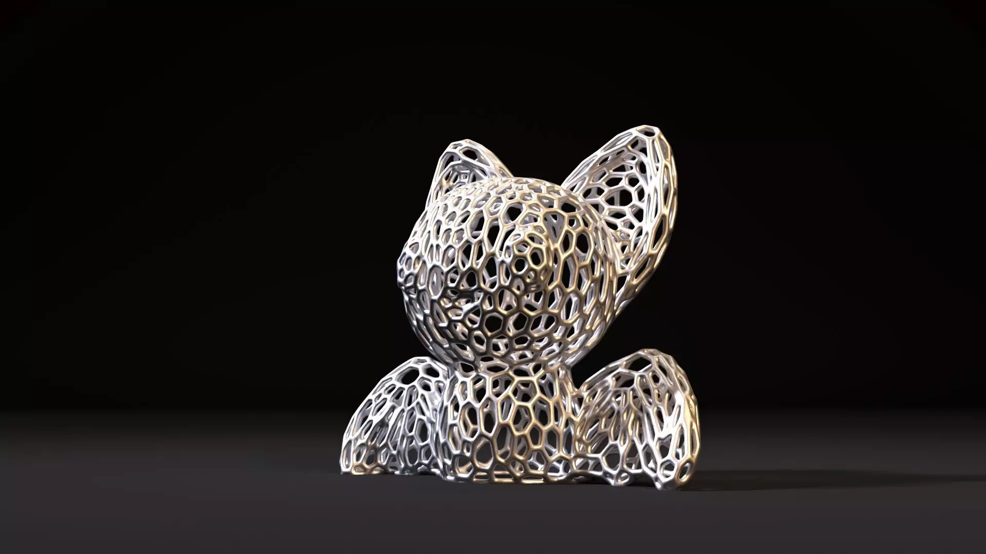Bat Voronoi 3D print model_9